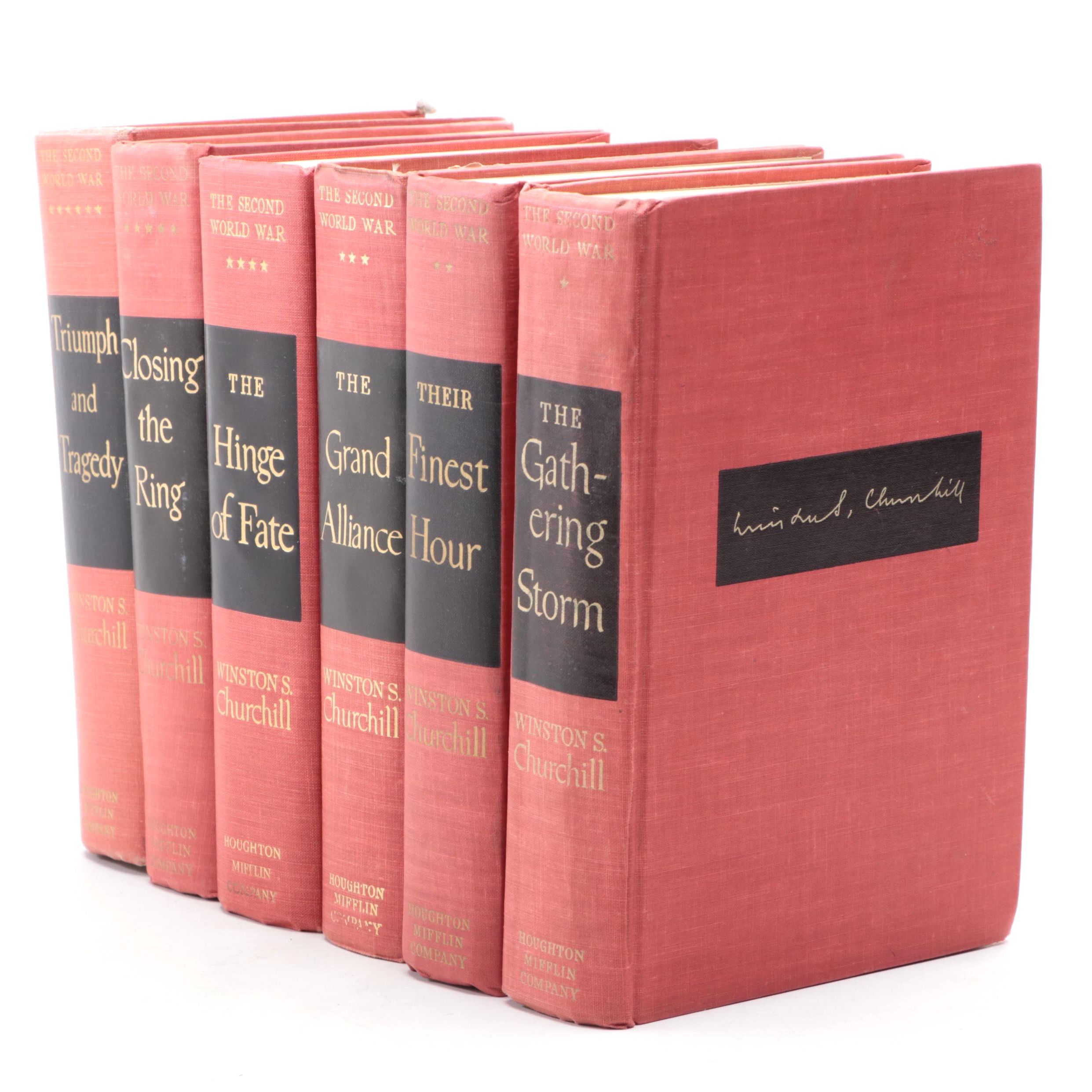"The Second World War" Complete Six-Volume Set by Winston S. Churchill
