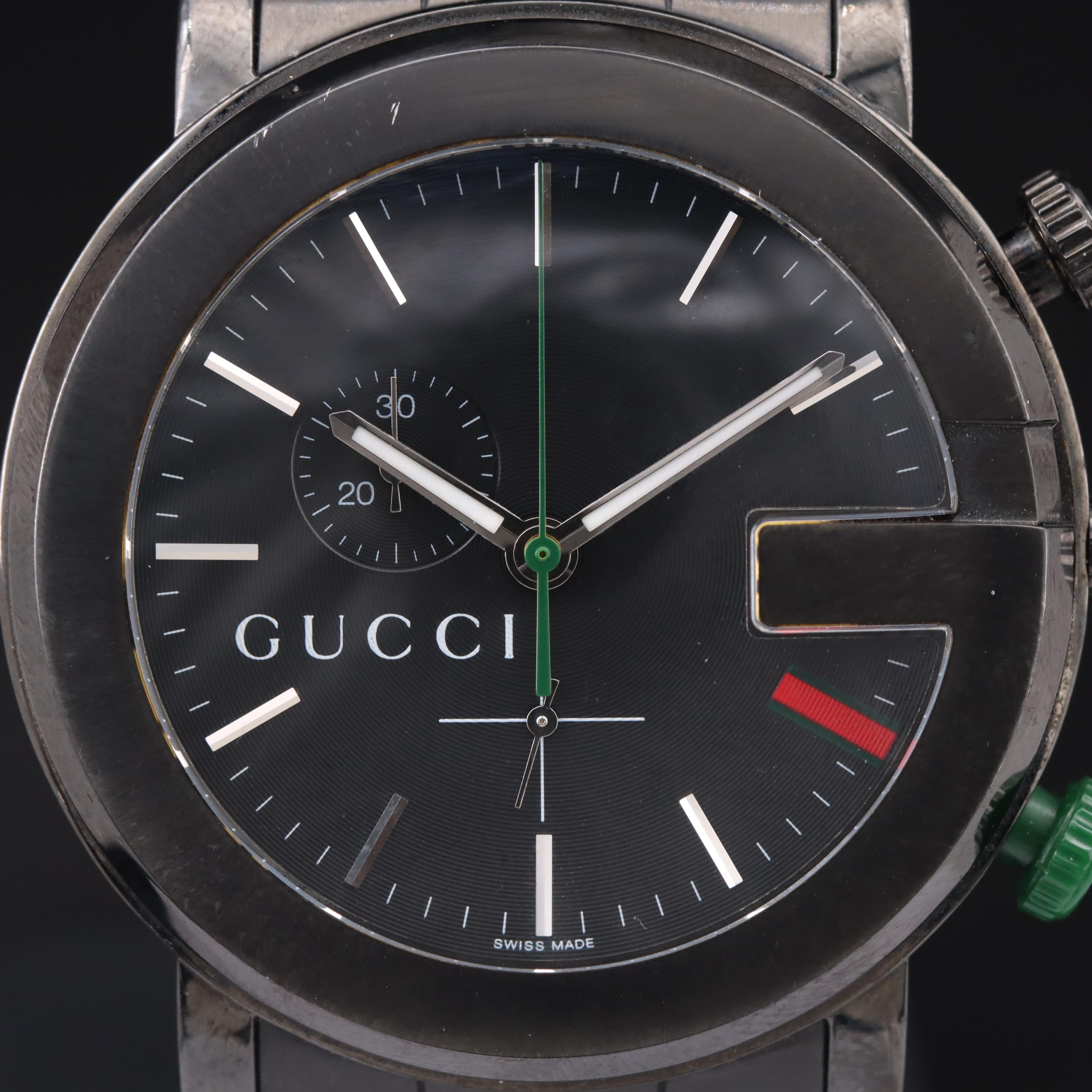 Gucci PVD Stainless Steel Chronograph Watch