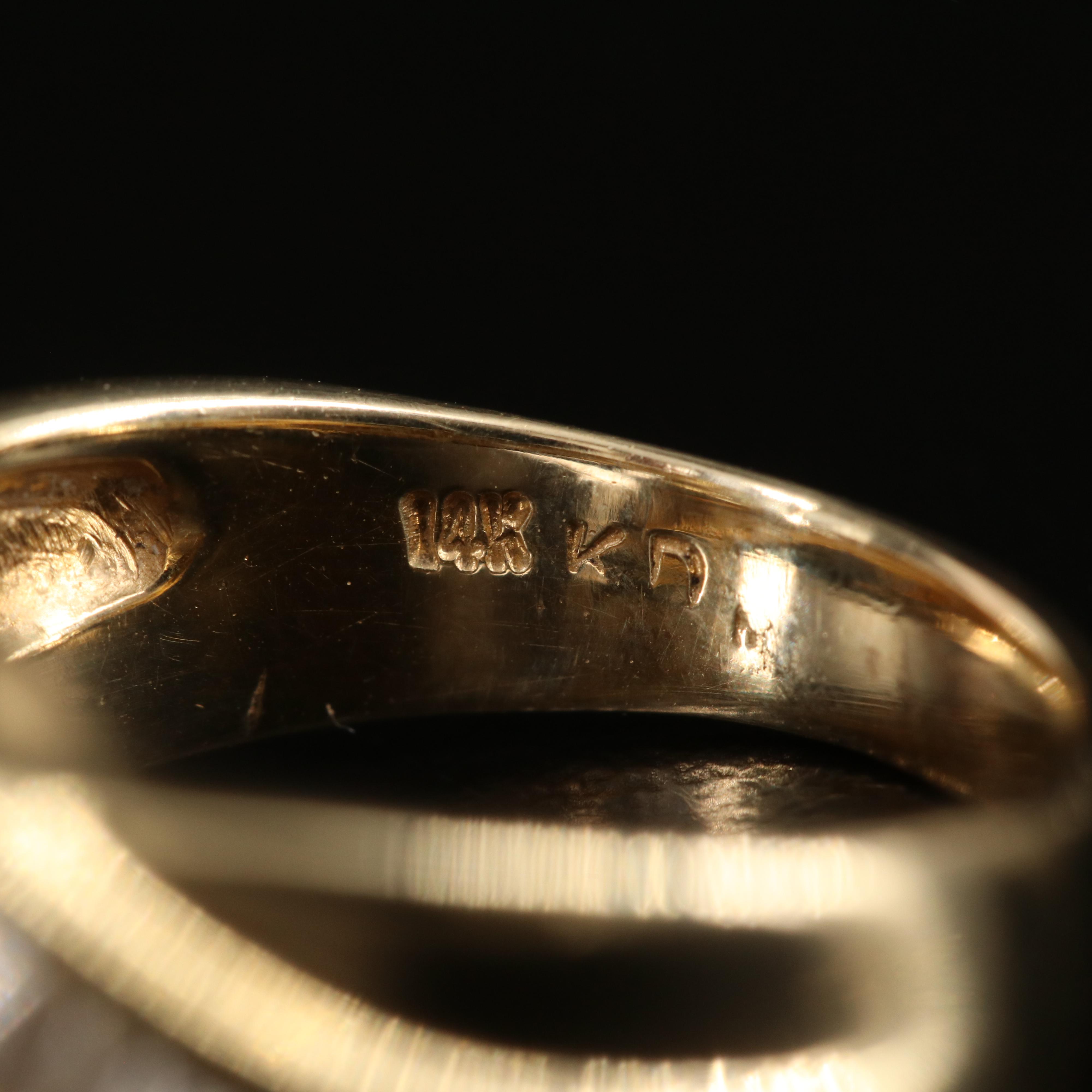 14K 1.26 CTW Diamond Bypass Ring