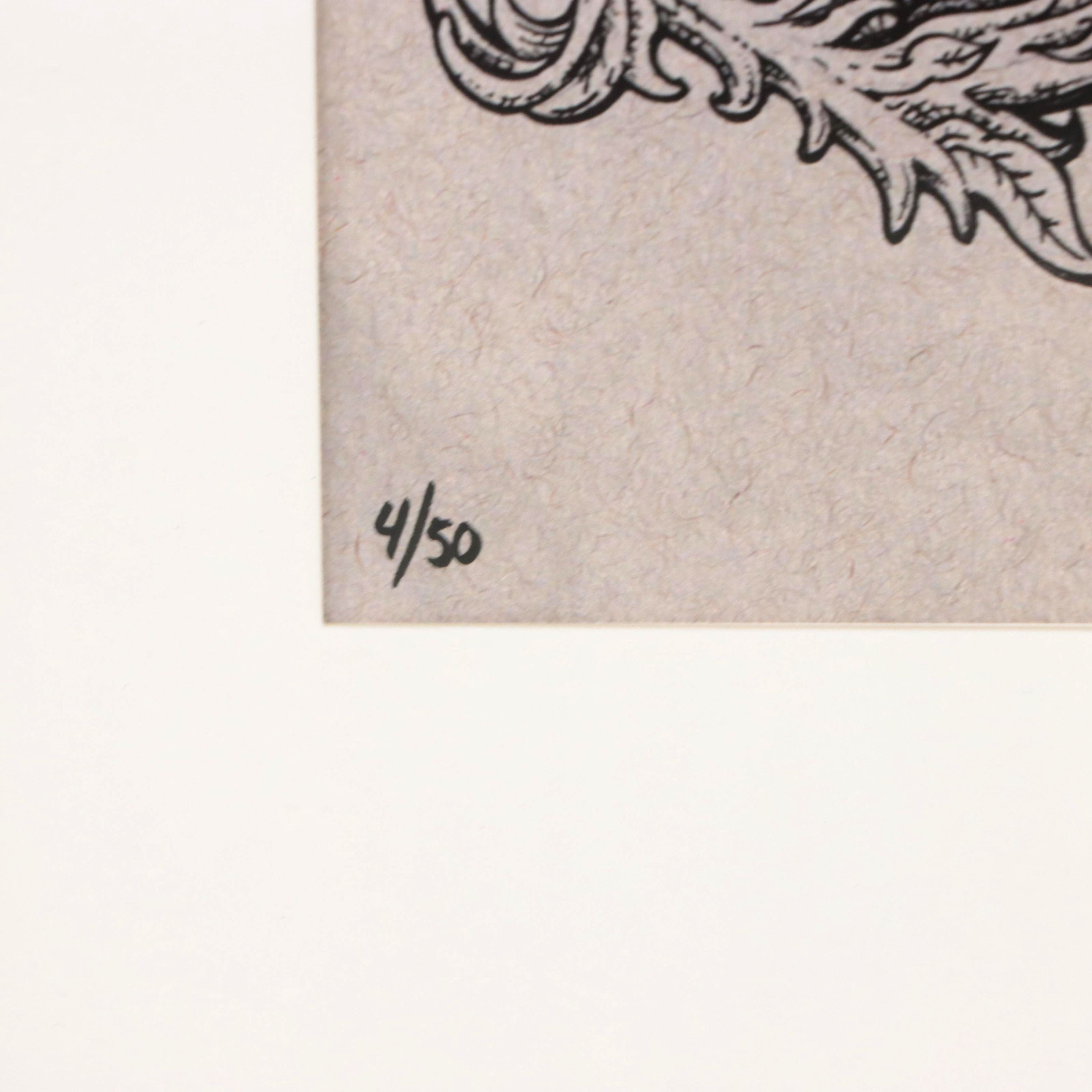 Chris Huber Giclée "Pirate Skull-Set," 2023