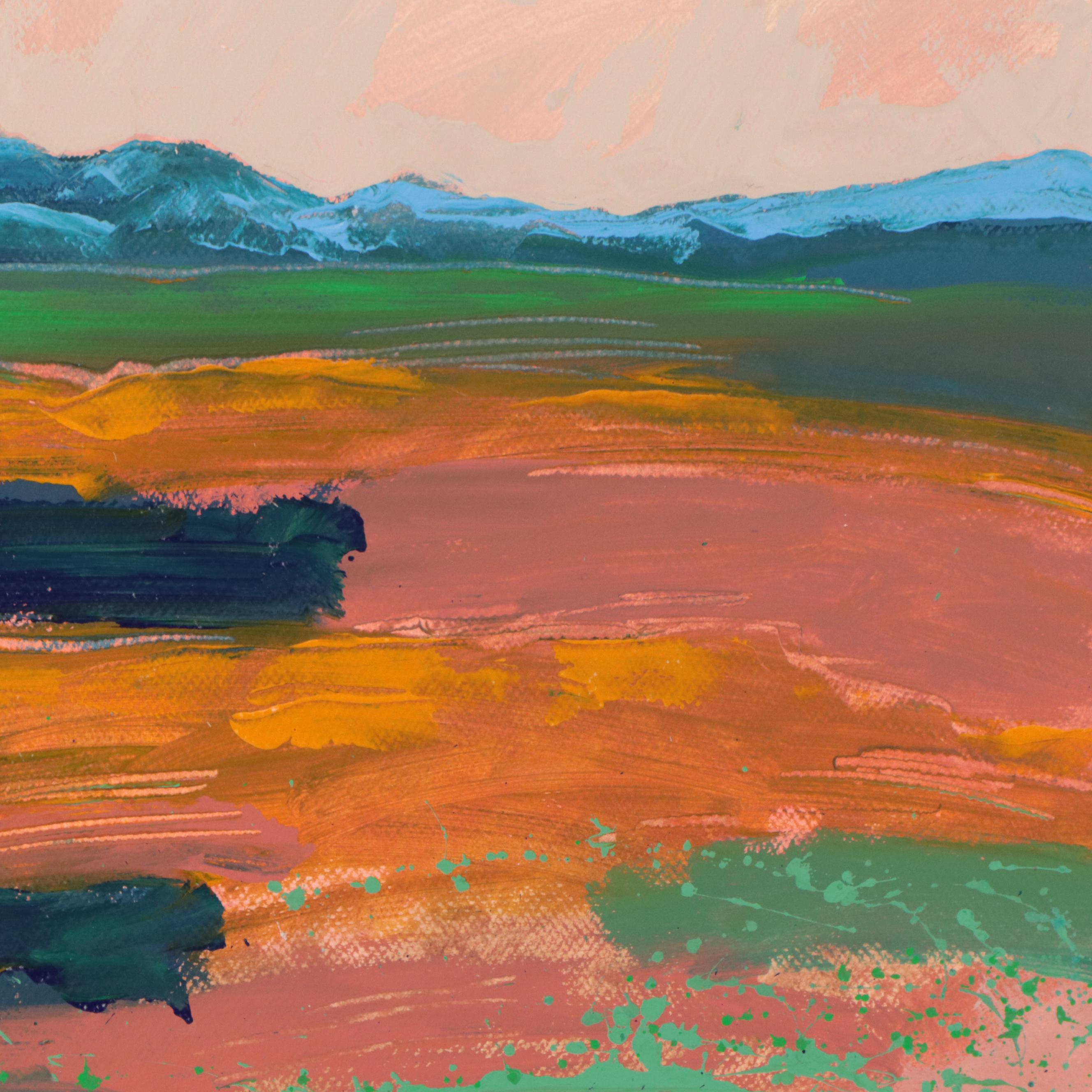 Harry Hilson Abstract Landscape Acrylic Painting