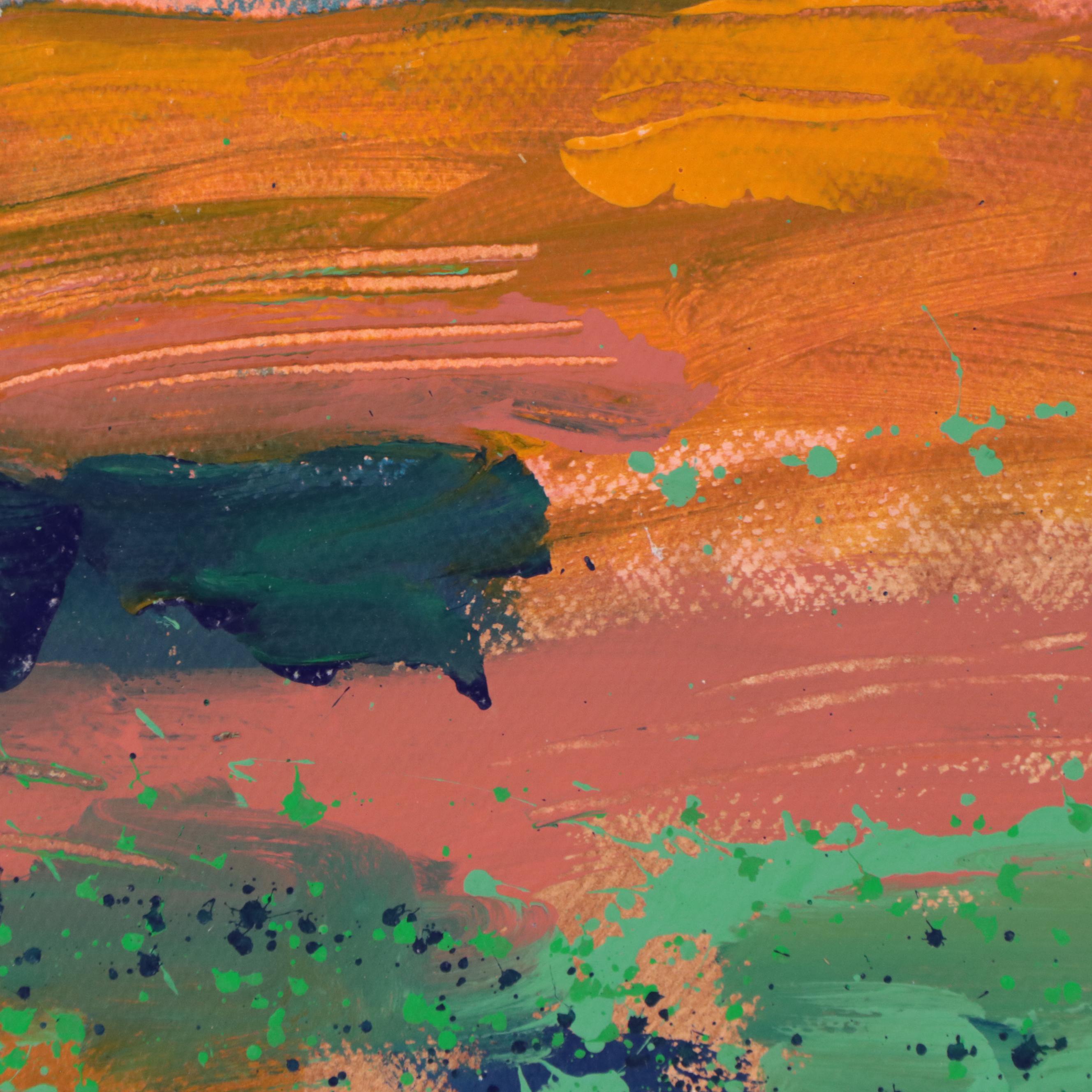 Harry Hilson Abstract Landscape Acrylic Painting