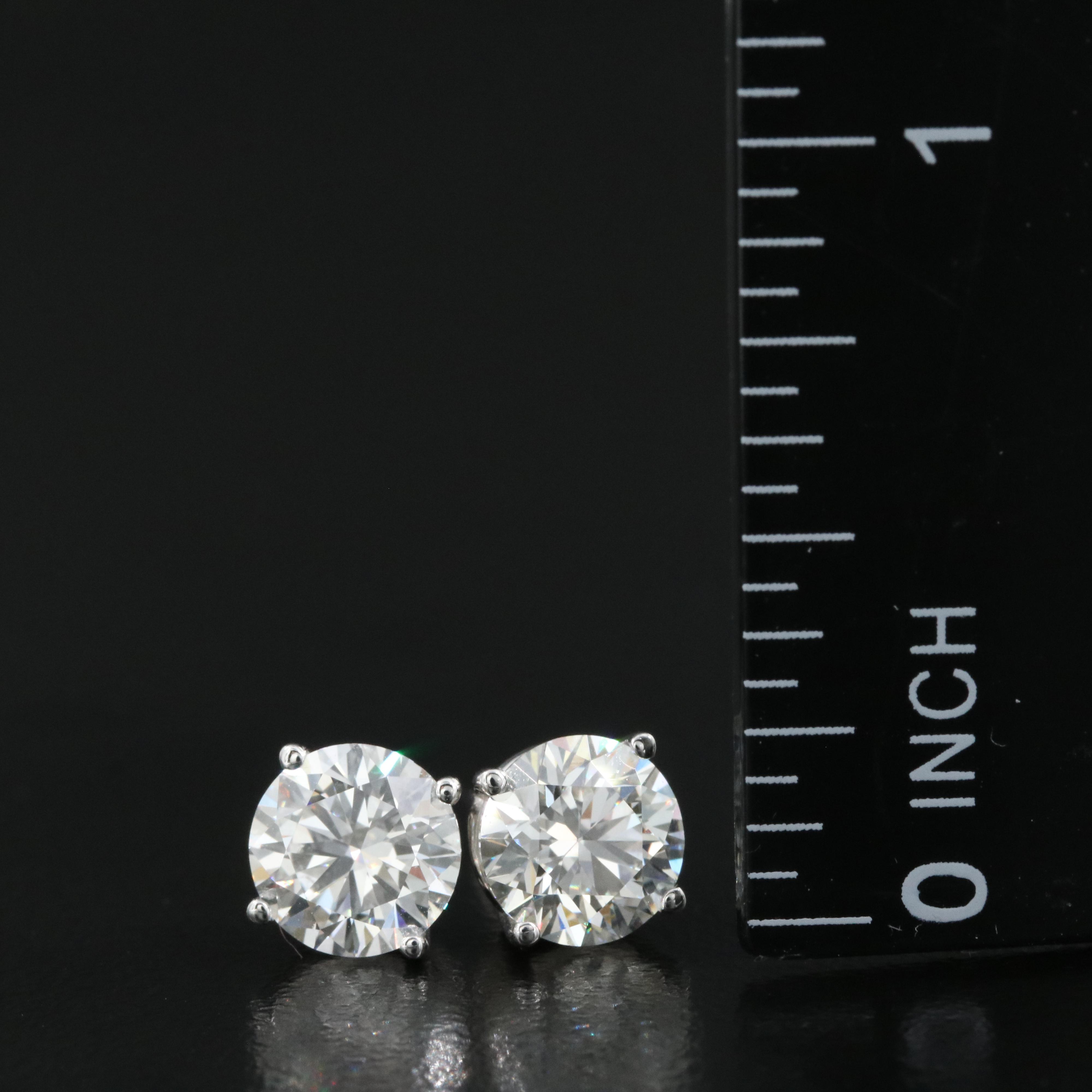 14K 2.35 CTW Lab Grown Diamond Stud Earrings