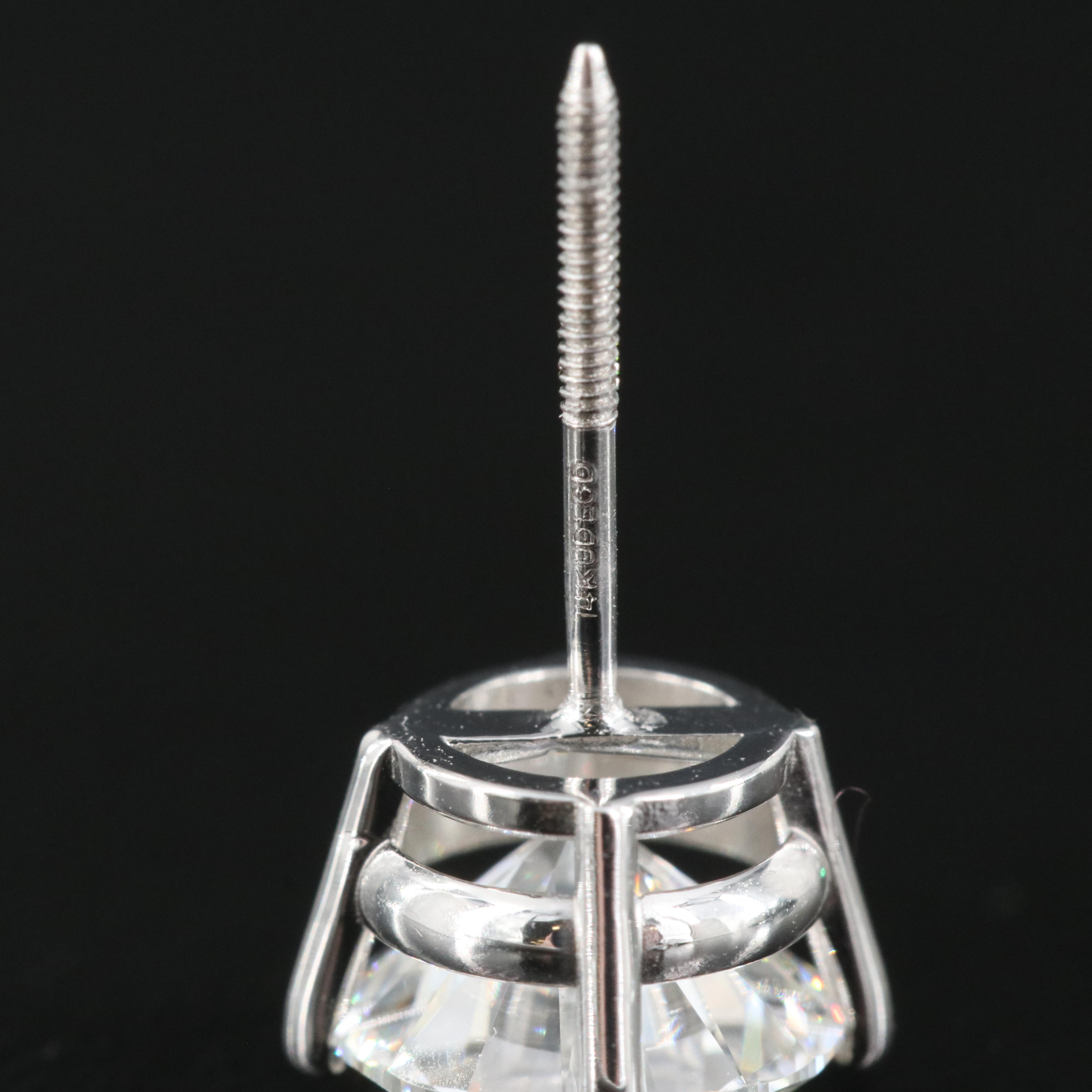 14K 2.35 CTW Lab Grown Diamond Stud Earrings