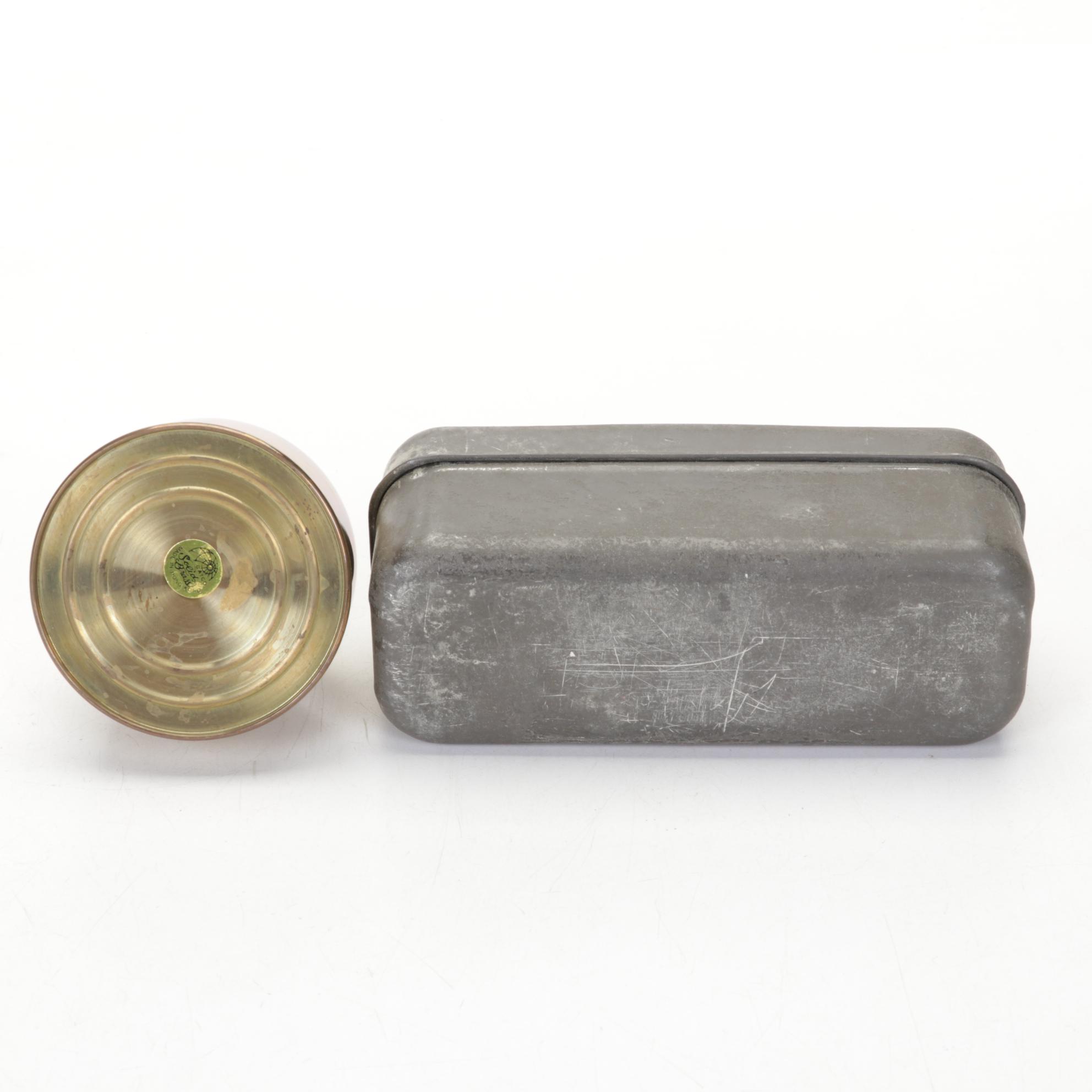 McCoy Teapot, Gatco Brass Spray Can, Glazed Stoneware Crocks, Jugs, and More