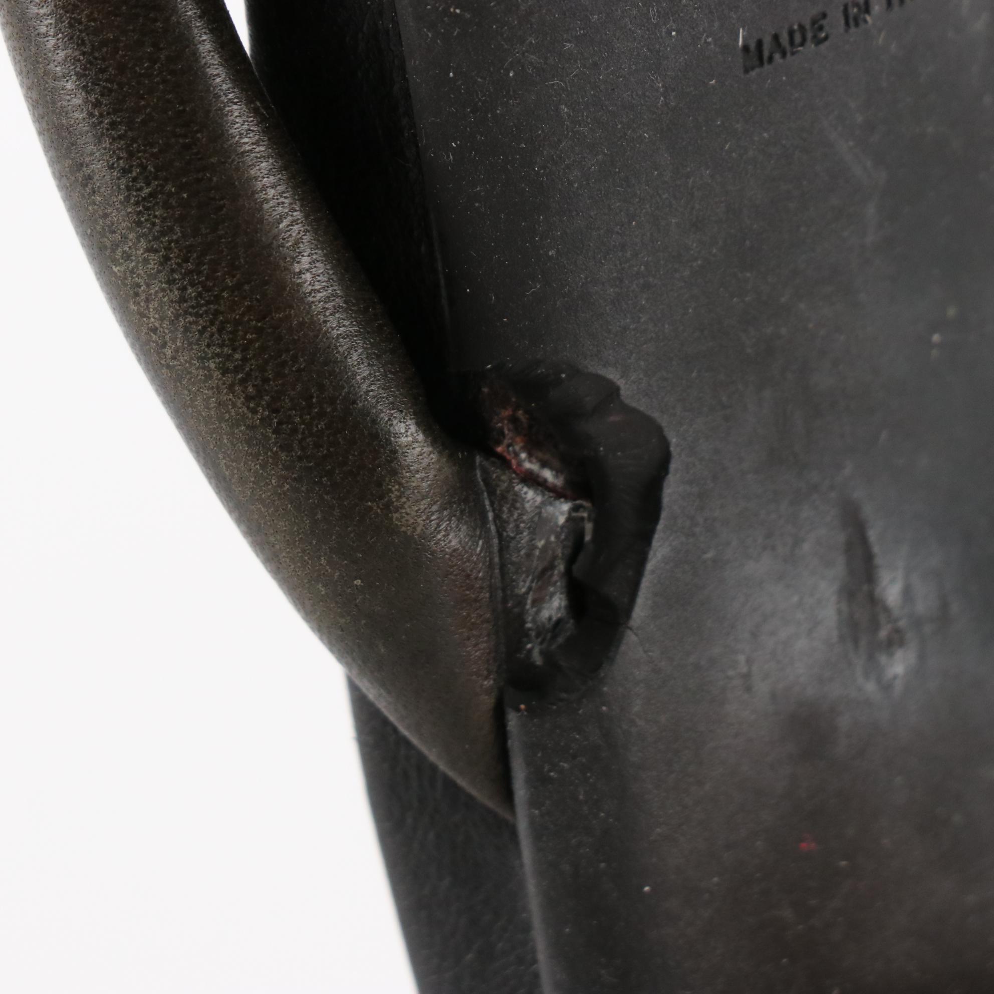 Prada Heeled Sandals in Black Leather