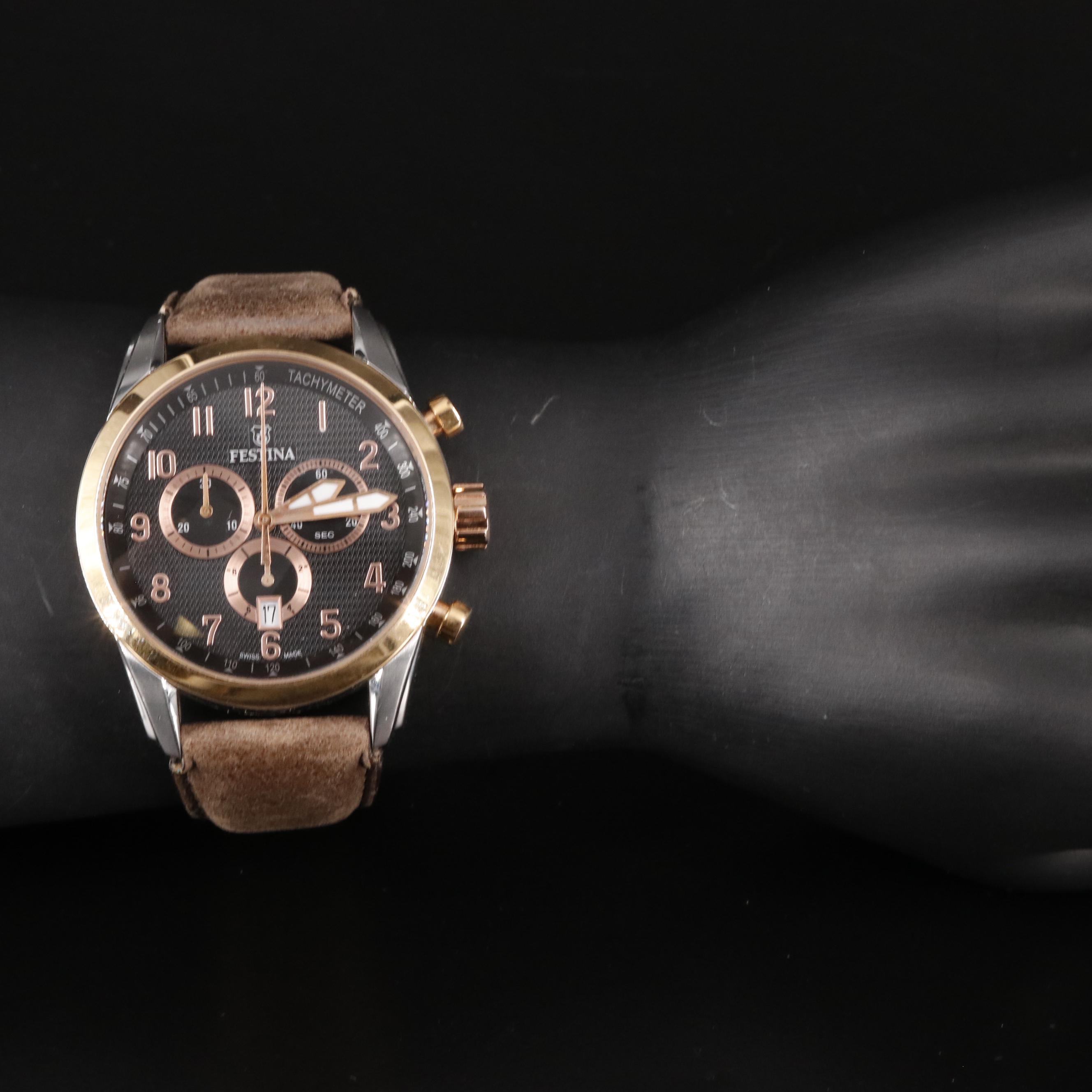 Festina Swiss Made Stainless Steel Watch