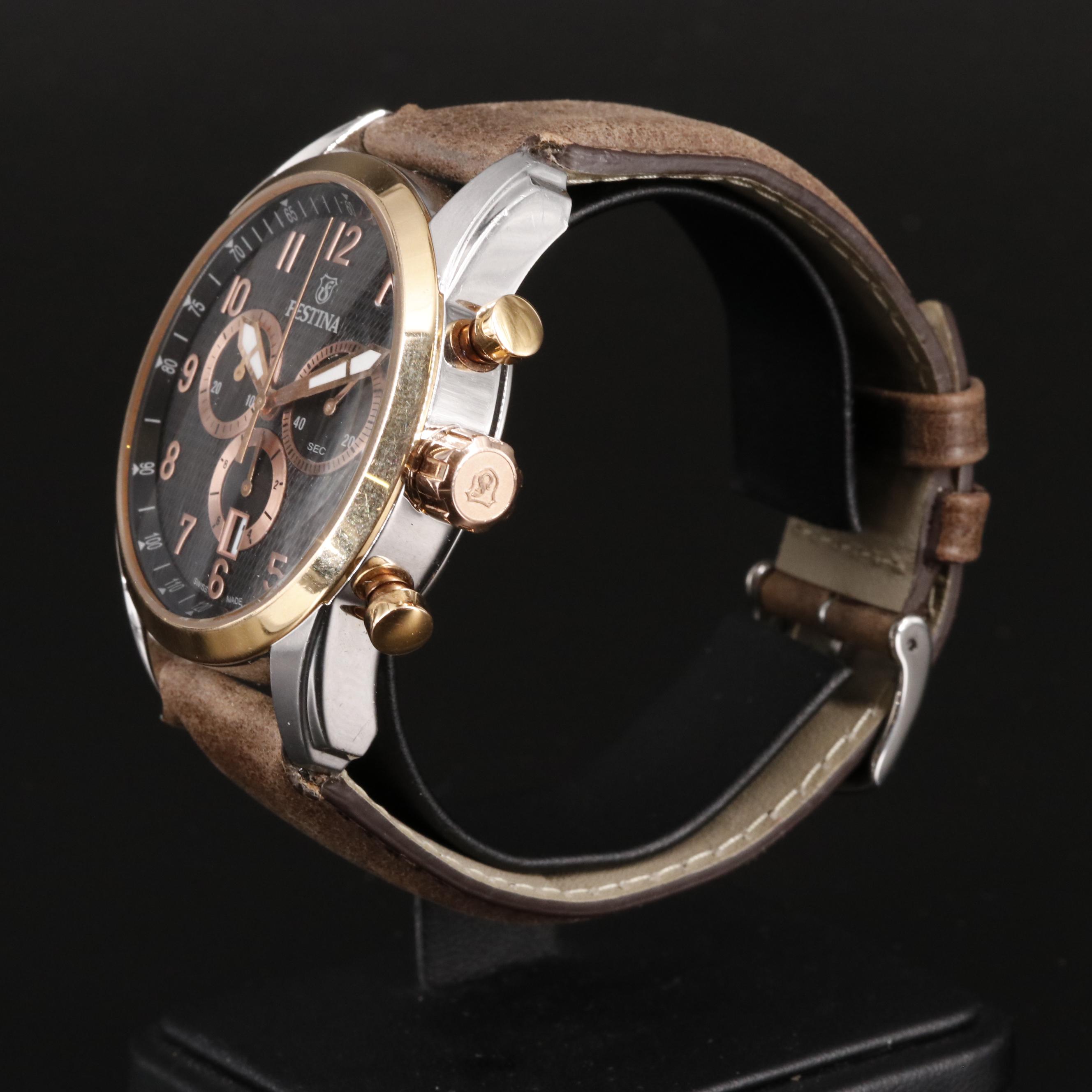 Festina Swiss Made Stainless Steel Watch