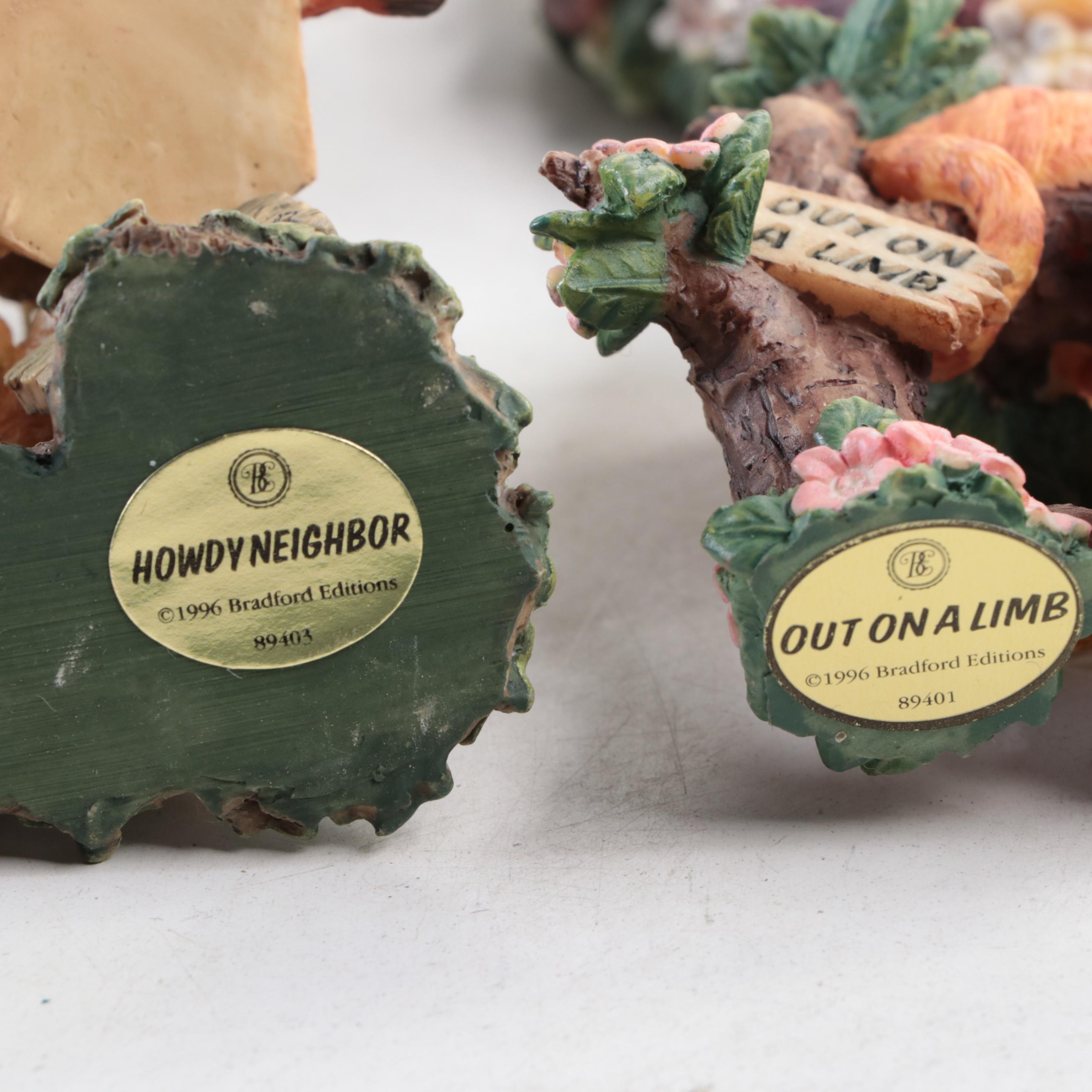 Bradford Exchange Ornaments, Miniature Hanging Plates With Music Box