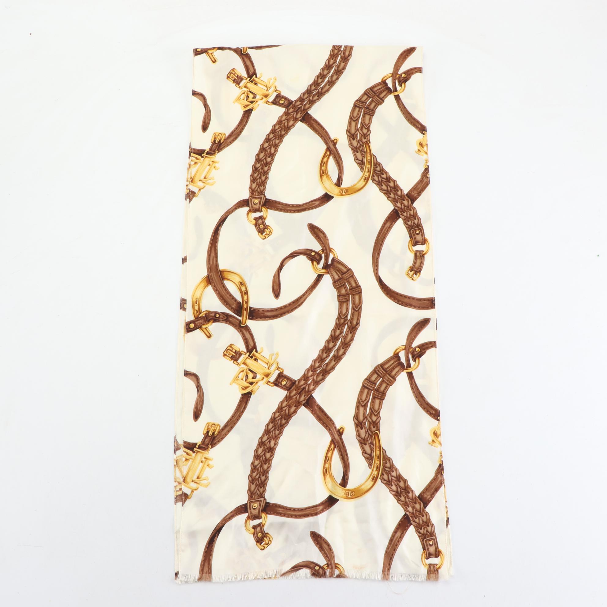 Ralph Lauren Equestrian and Dog Lightweight Scarves with Other Equestrian Scarf