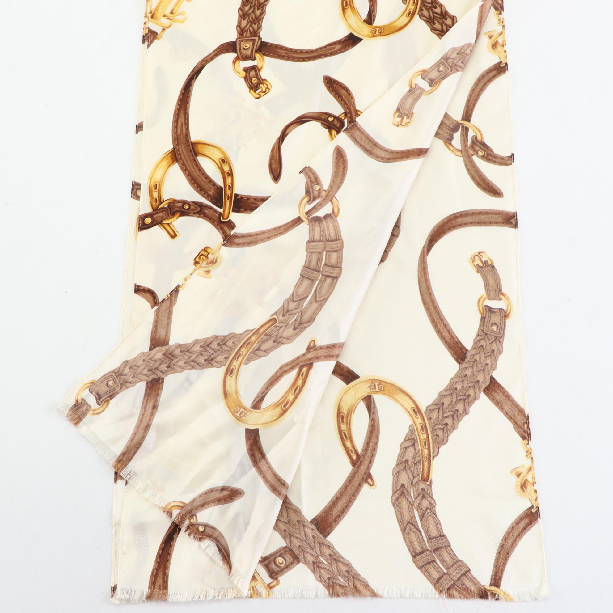 Ralph Lauren Equestrian and Dog Lightweight Scarves with Other Equestrian Scarf