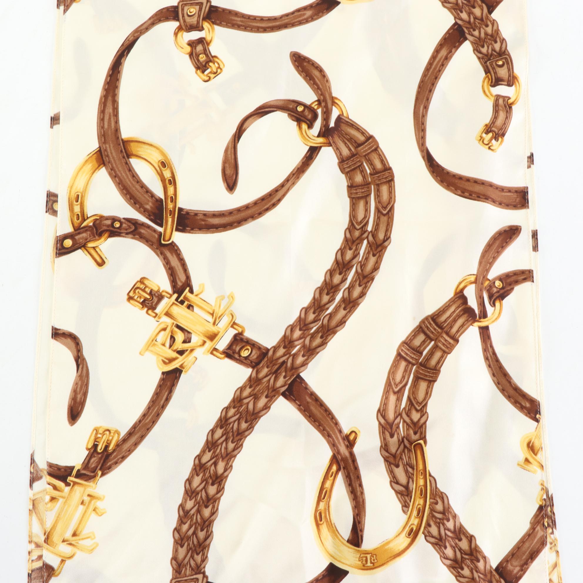 Ralph Lauren Equestrian and Dog Lightweight Scarves with Other Equestrian Scarf