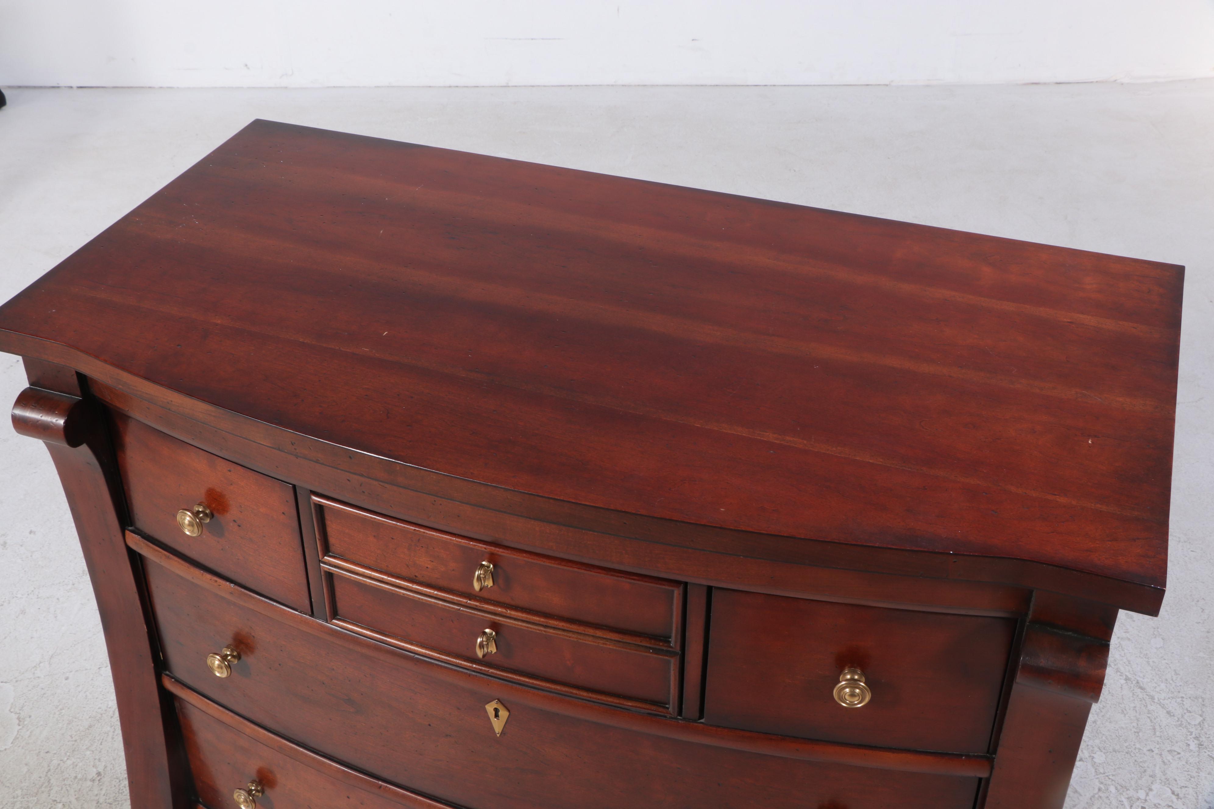 Hickory Chair Empire Style Cherrywood Seven-Drawer Chest