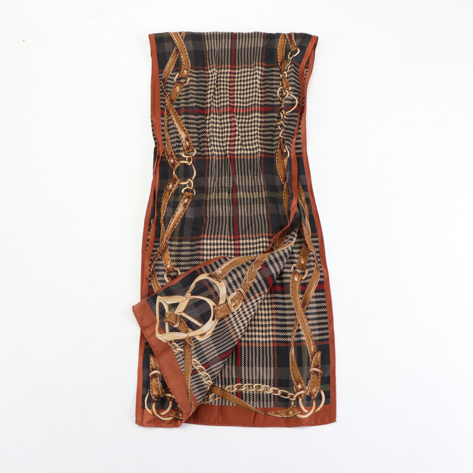 Ralph Lauren Equestrian and Dog Lightweight Scarves with Other Equestrian Scarf