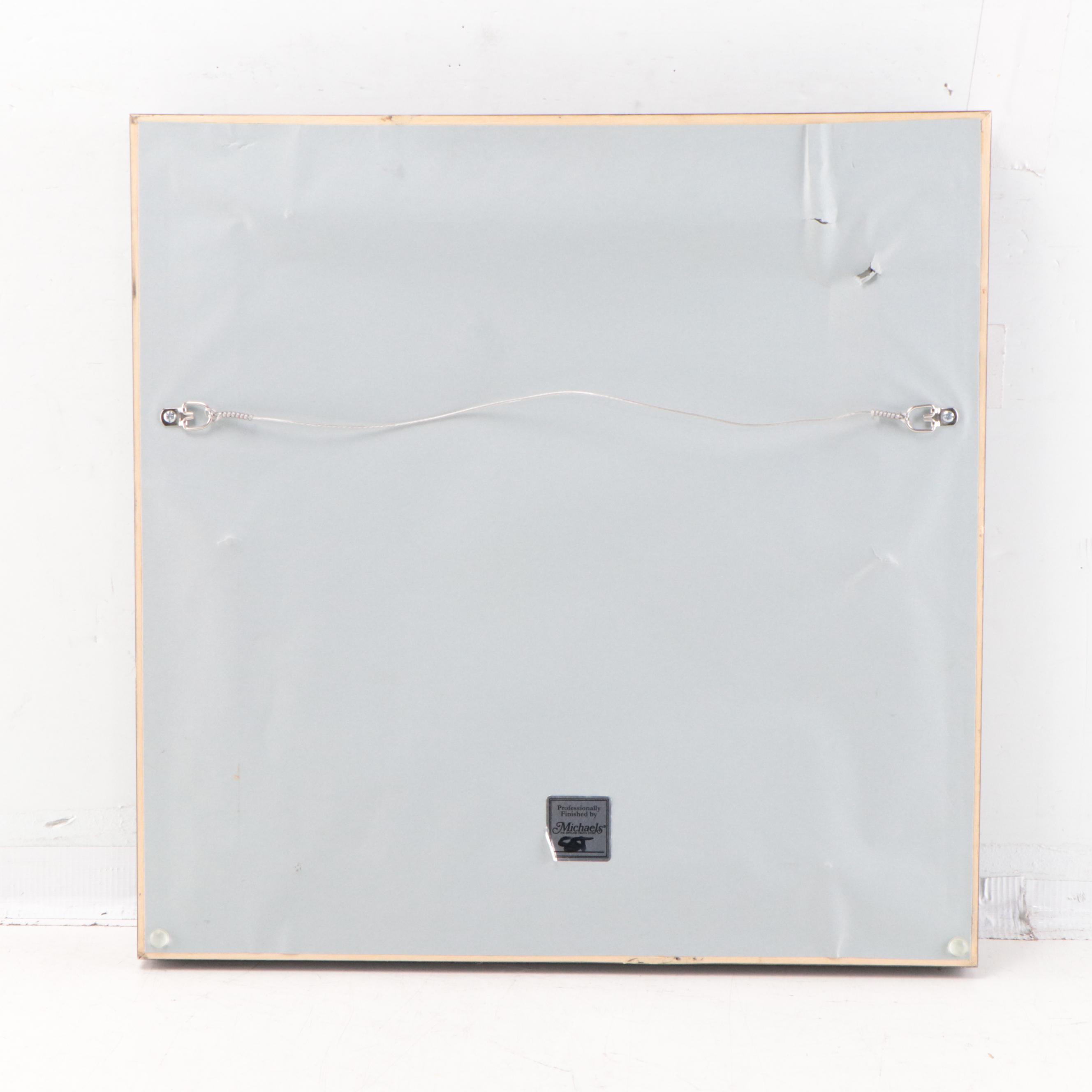 Dog Portrait Acrylic Painting of Golden Retriever Pup