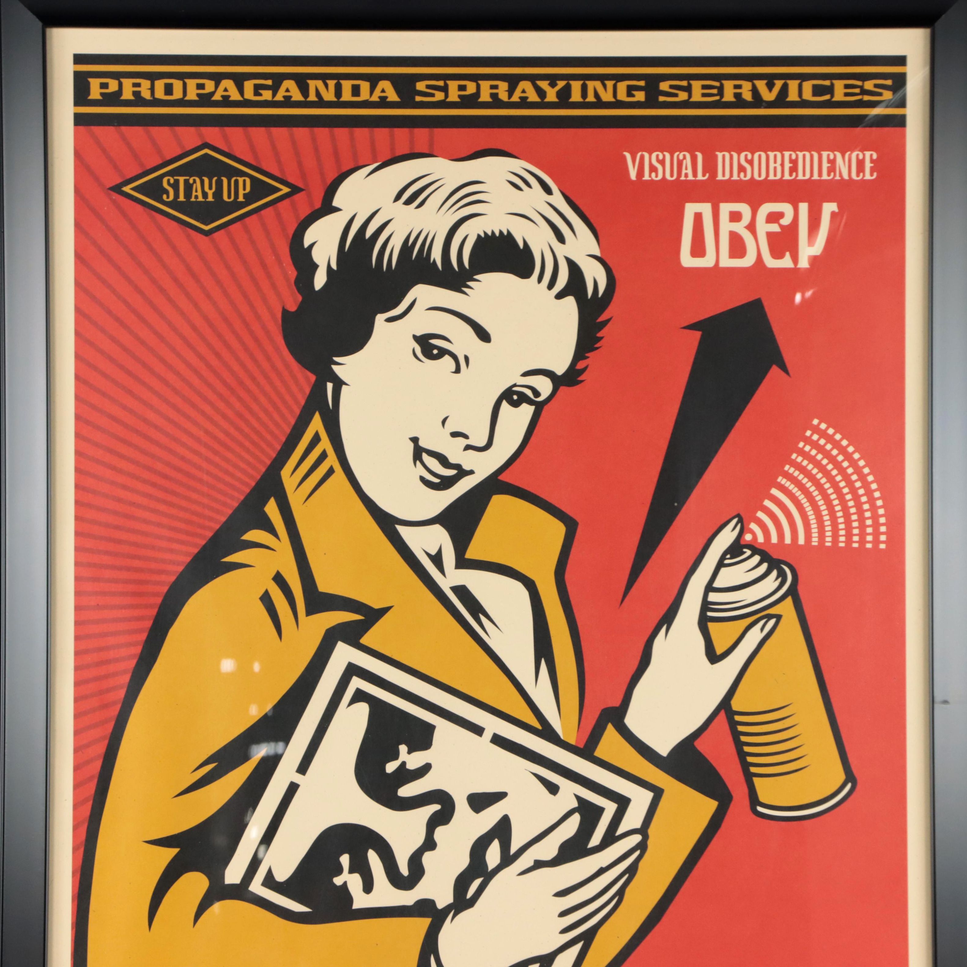 Shepard Fairey Offset Print "Stay Up Girl," 2020