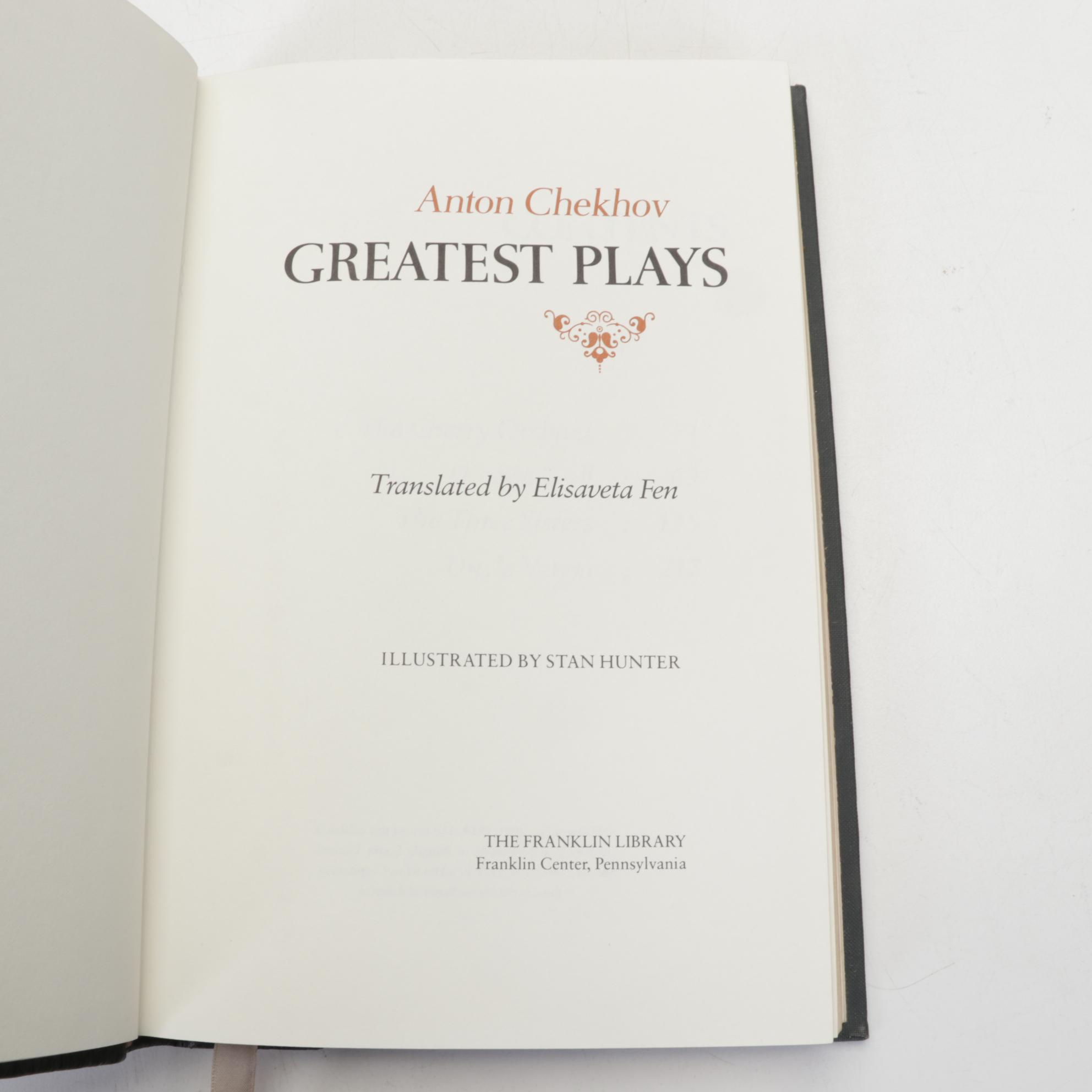 Franklin Library Classics Featuring Hemingway, Chekhov, and Ibsen