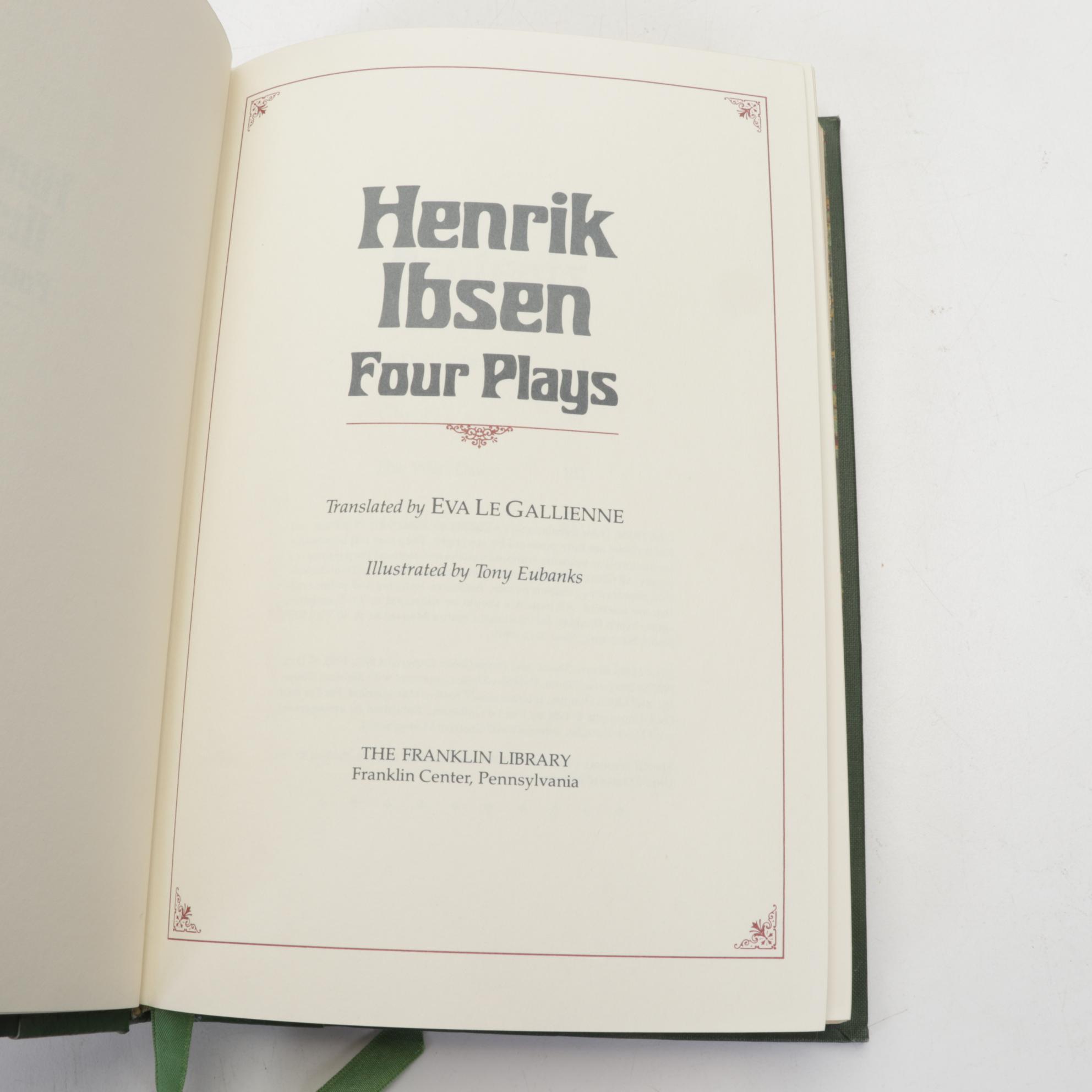 Franklin Library Classics Featuring Hemingway, Chekhov, and Ibsen