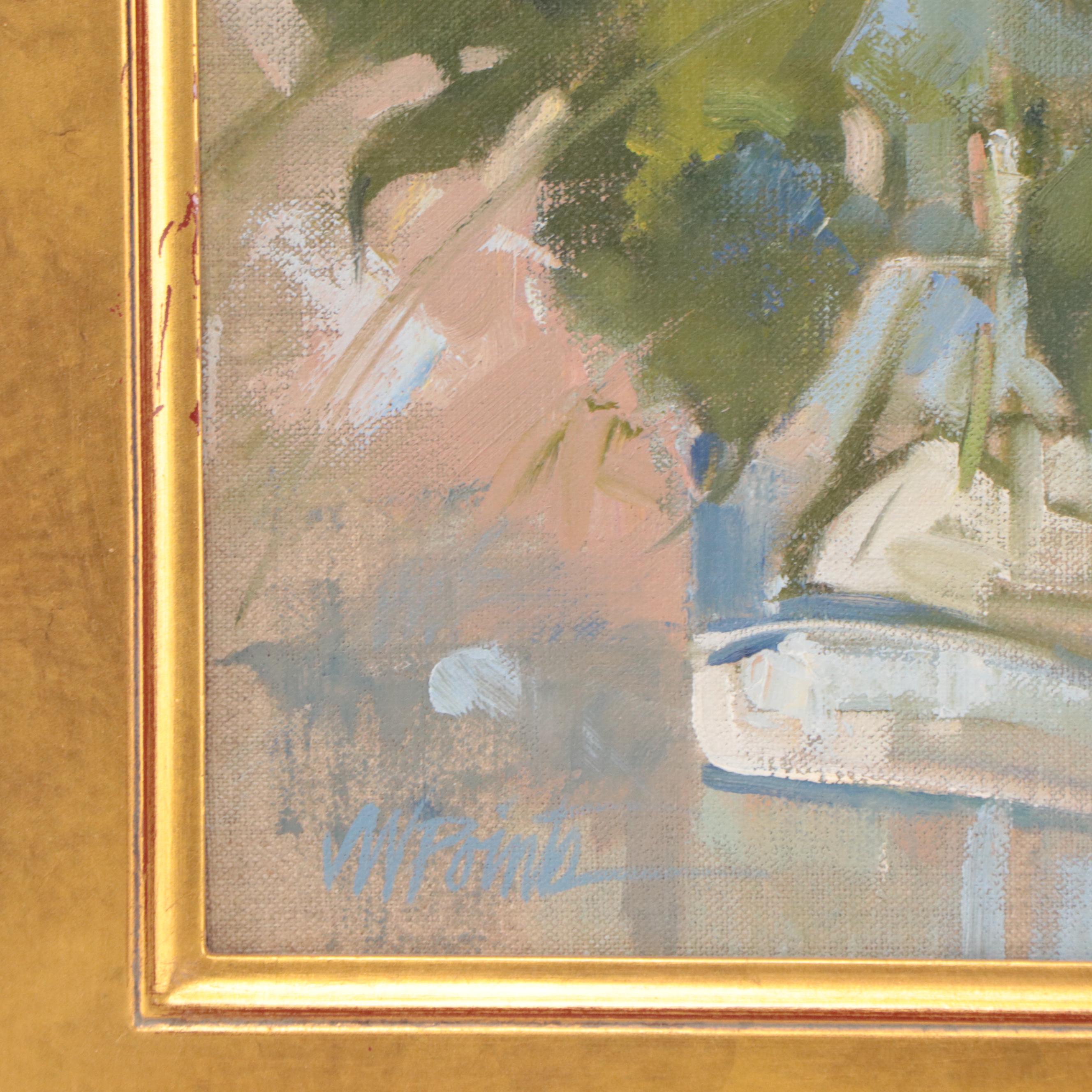 Jerry Points Floral Still Life Oil Painting