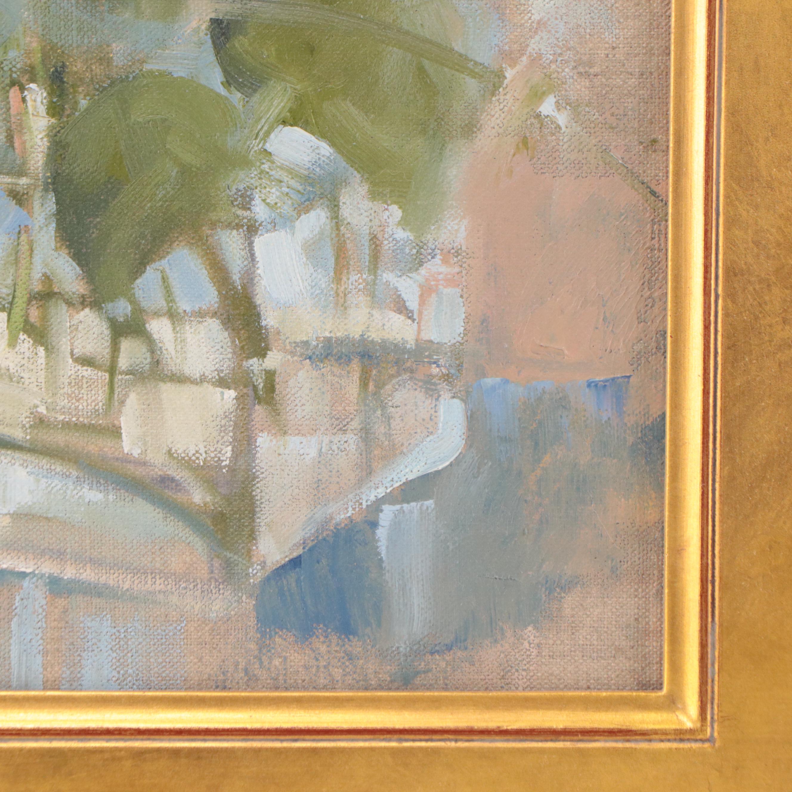 Jerry Points Floral Still Life Oil Painting