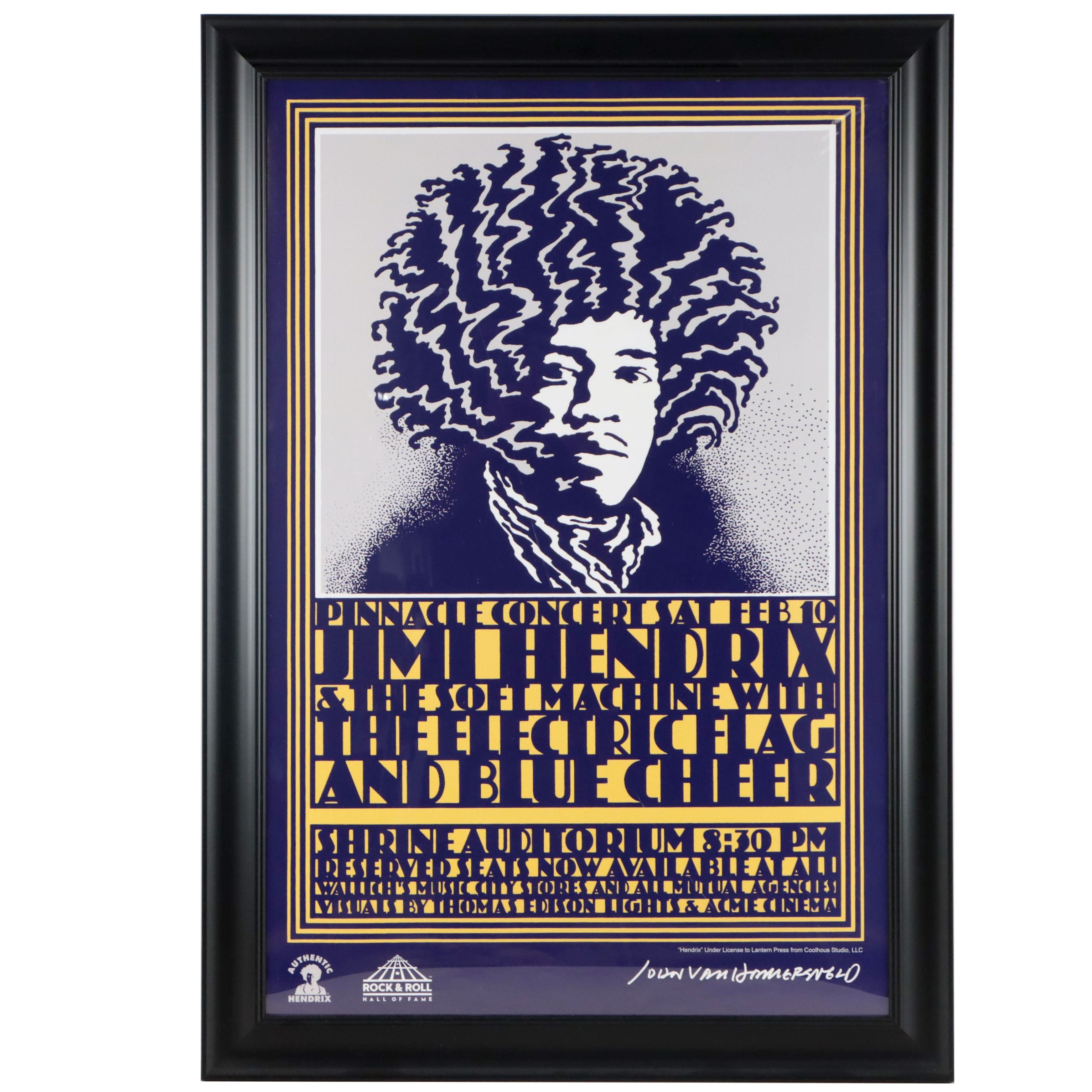 Jimi Hendrix Offset Lithograph Concert Poster
