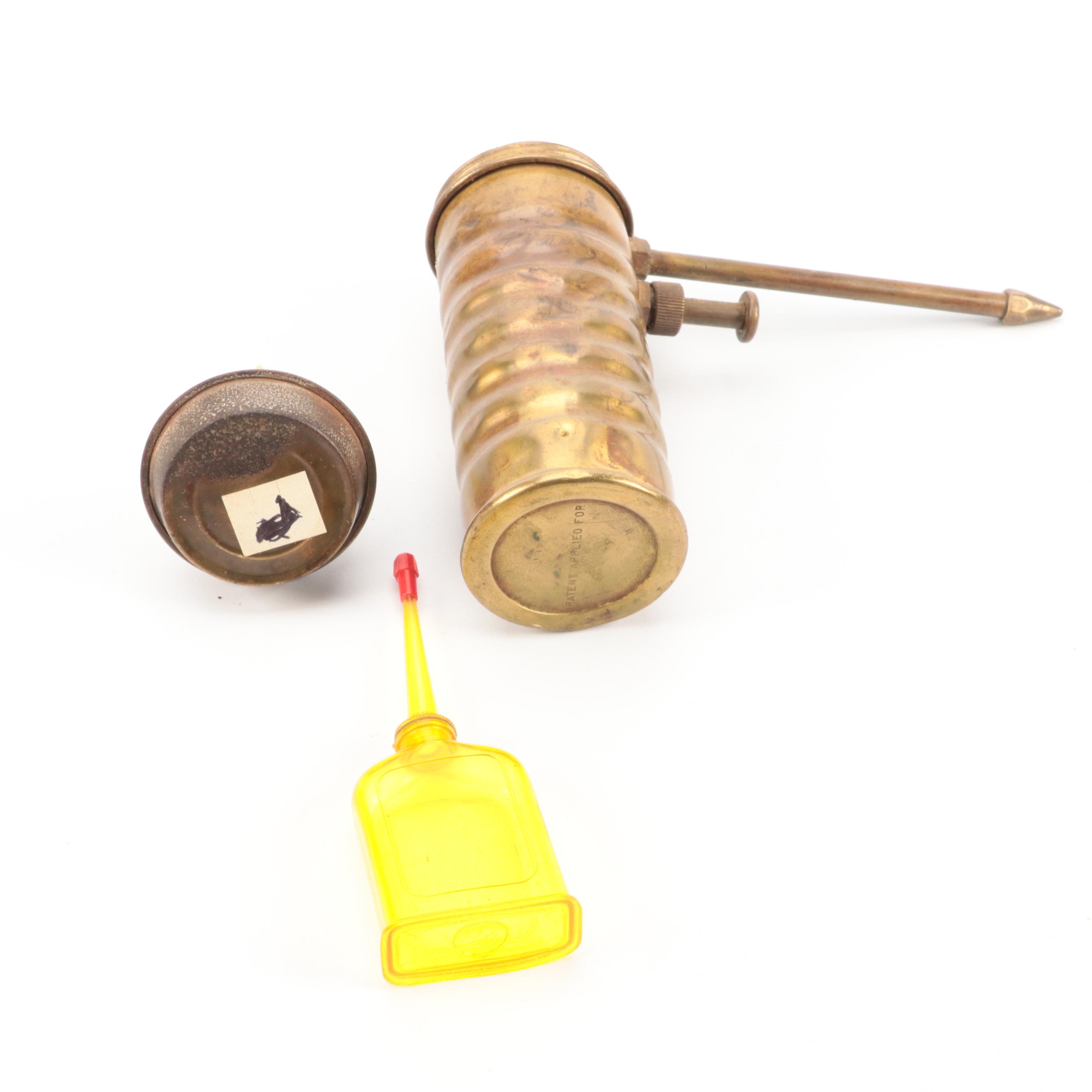 Eagle, Pfaff, Hesta with Other Metal and Plastic Oil Cans