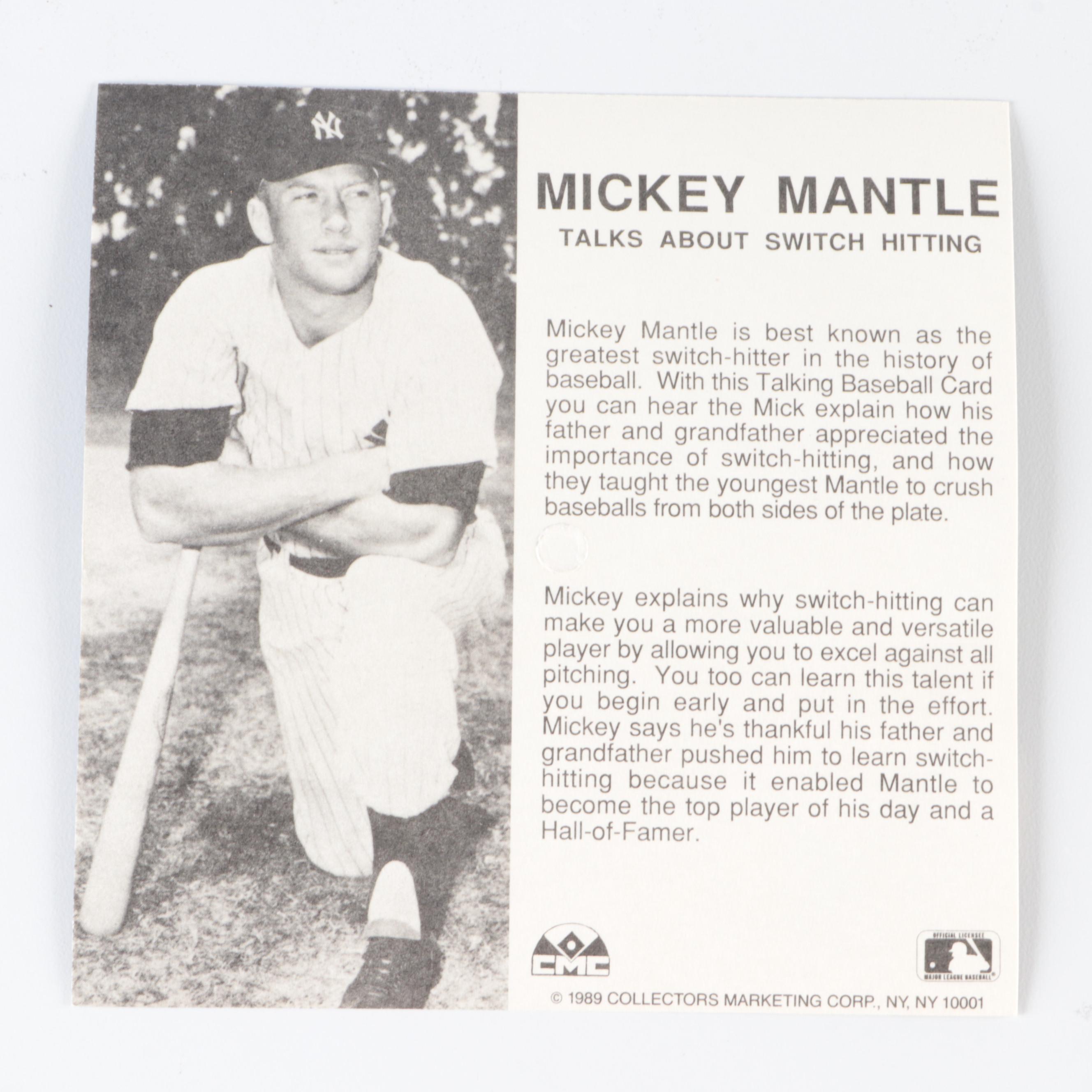 1963 Topps Mickey Mantle Baseball Card with Poster and More