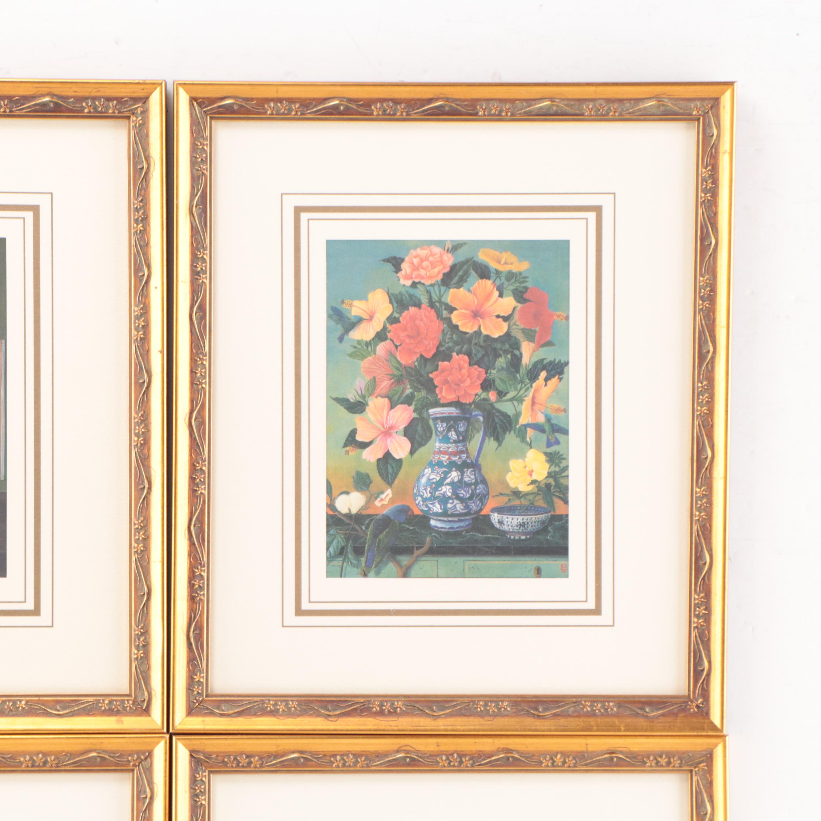 Offset Lithographs of Floral Still Lifes