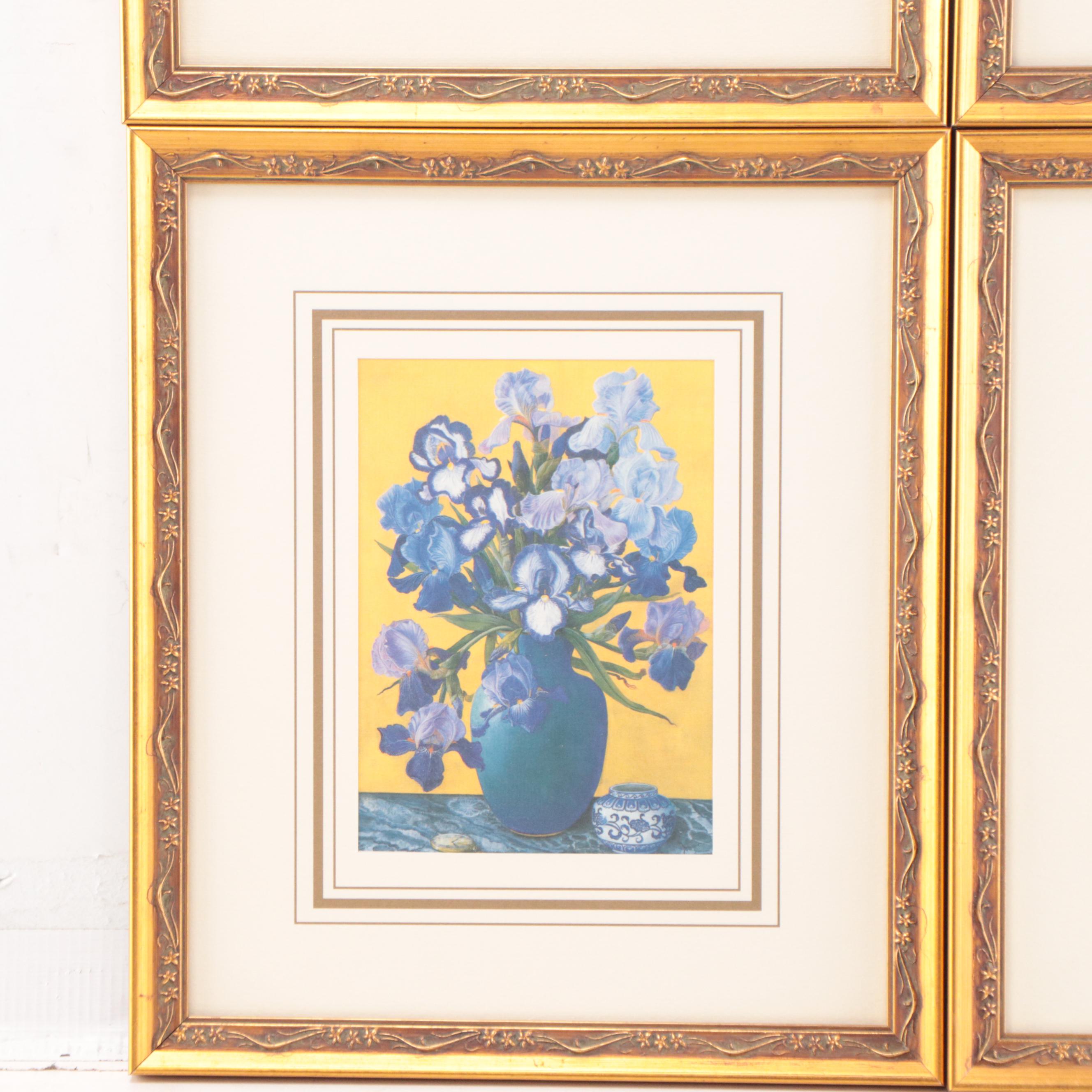 Offset Lithographs of Floral Still Lifes