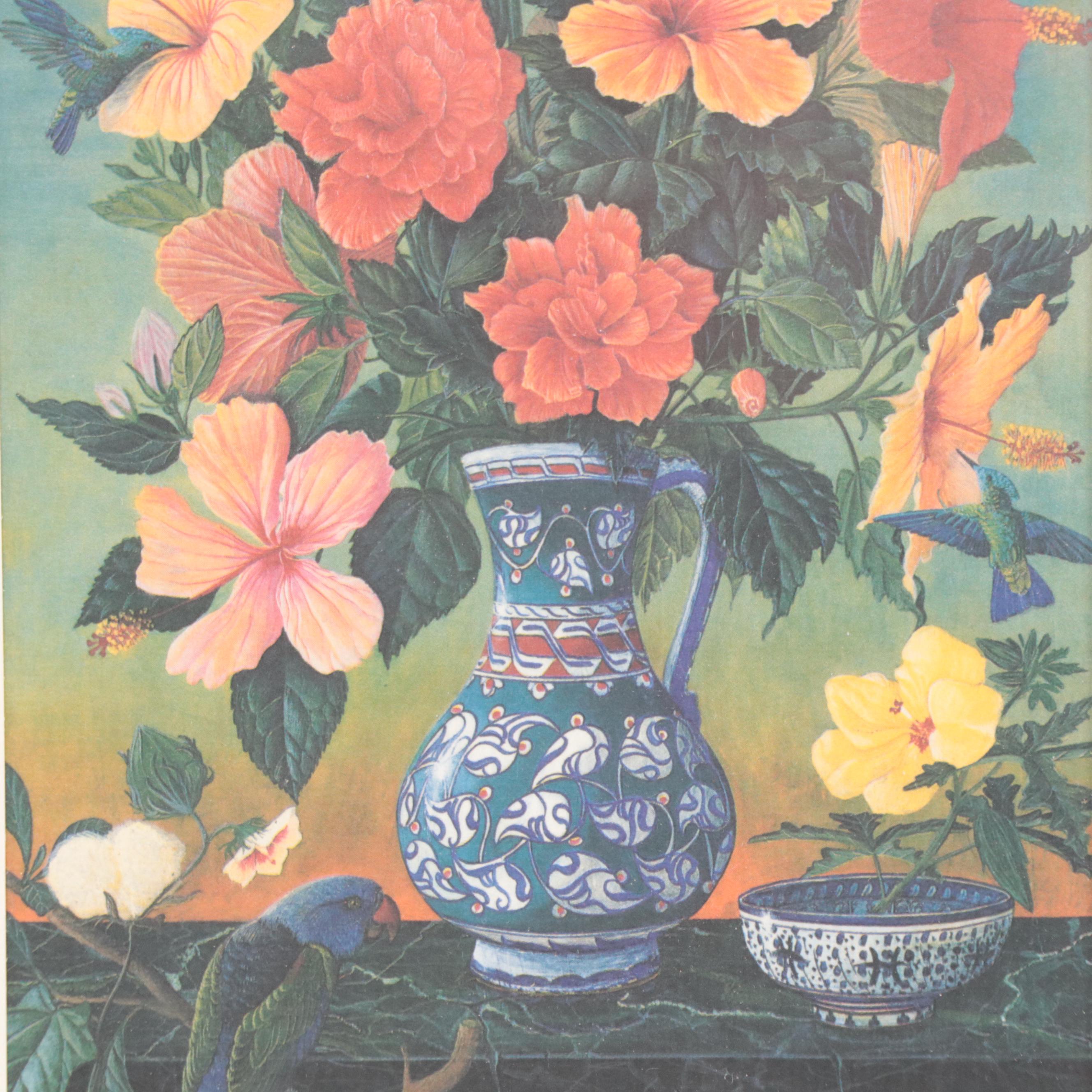 Offset Lithographs of Floral Still Lifes