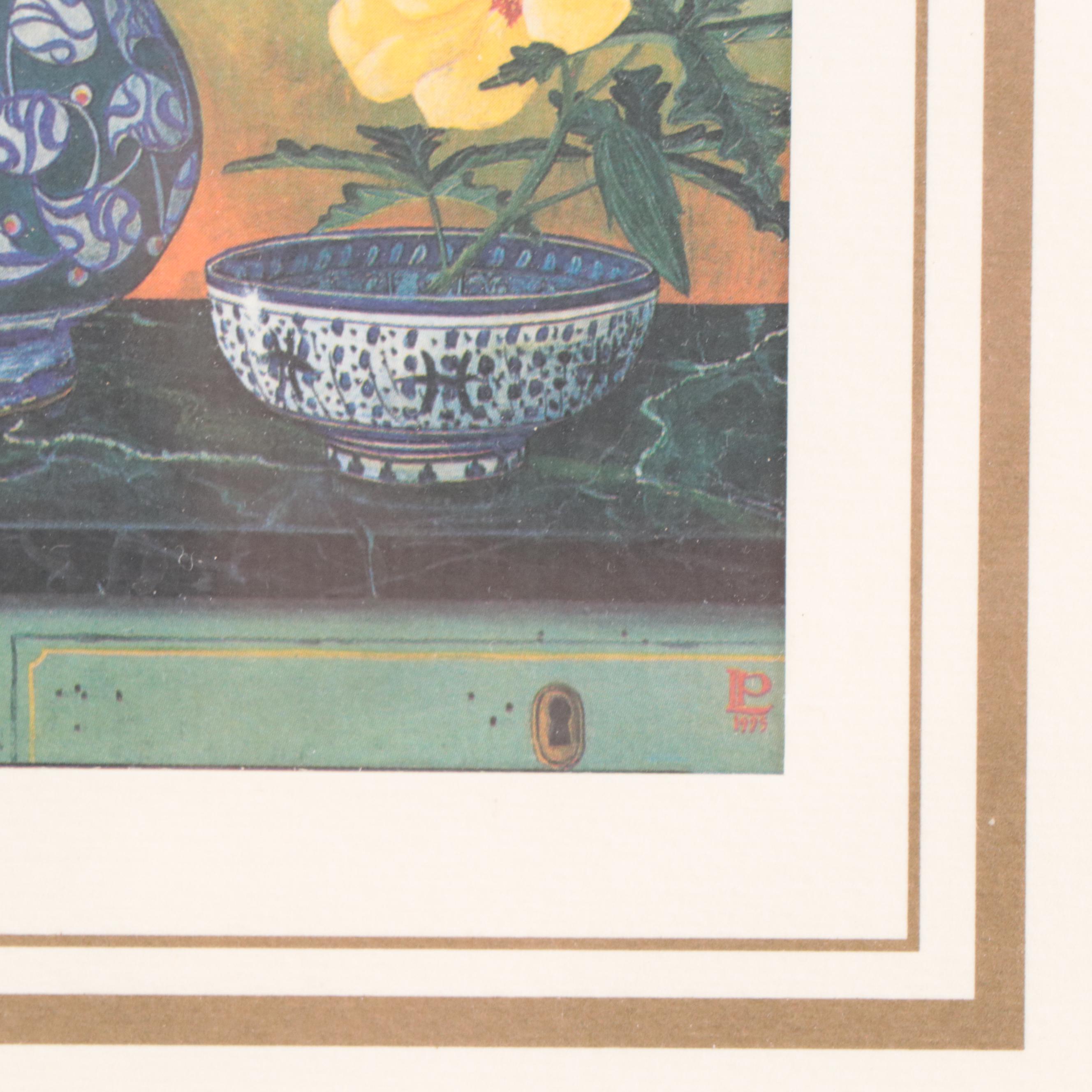 Offset Lithographs of Floral Still Lifes