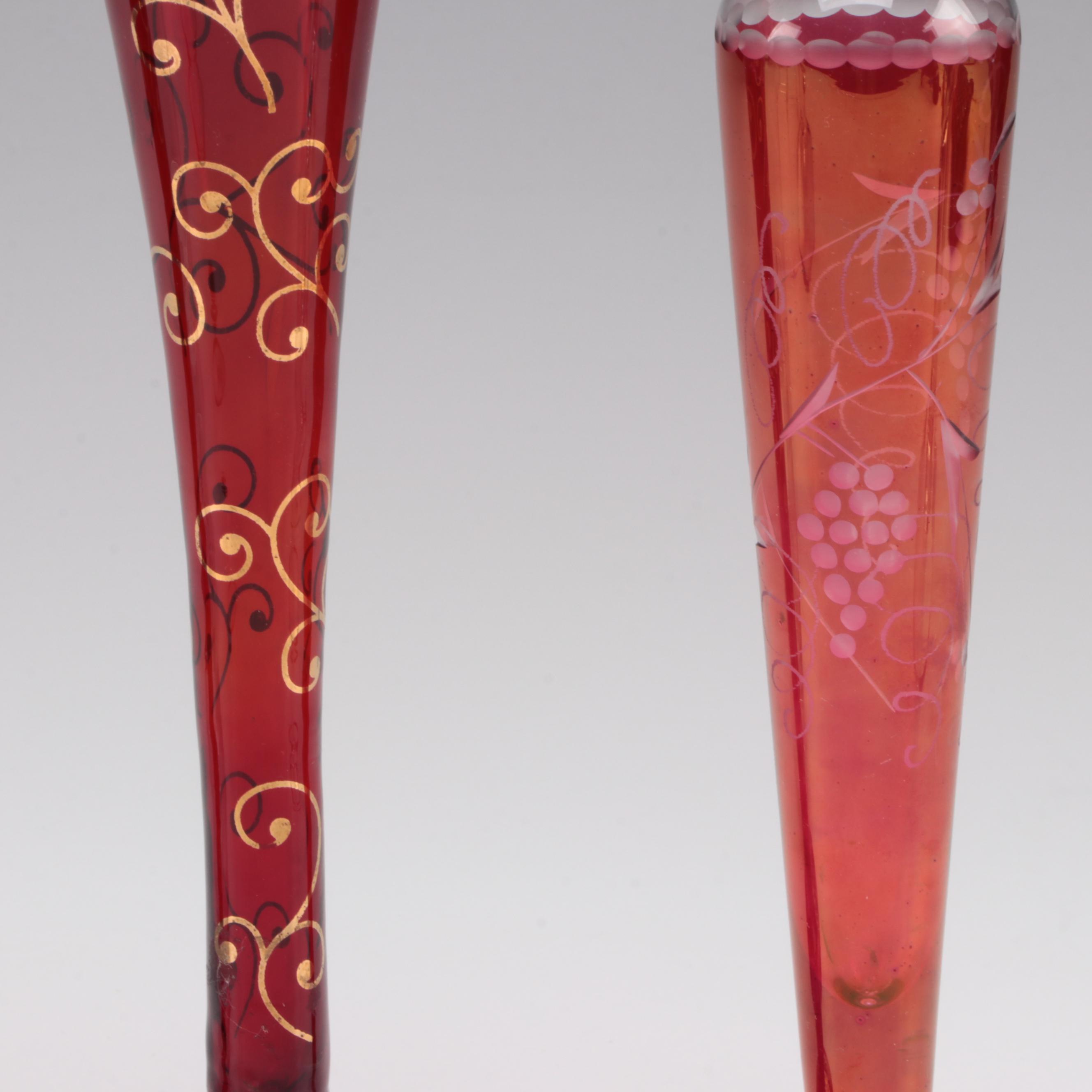 Calla Lily Shaped Glass Candlesticks and More Home Décor