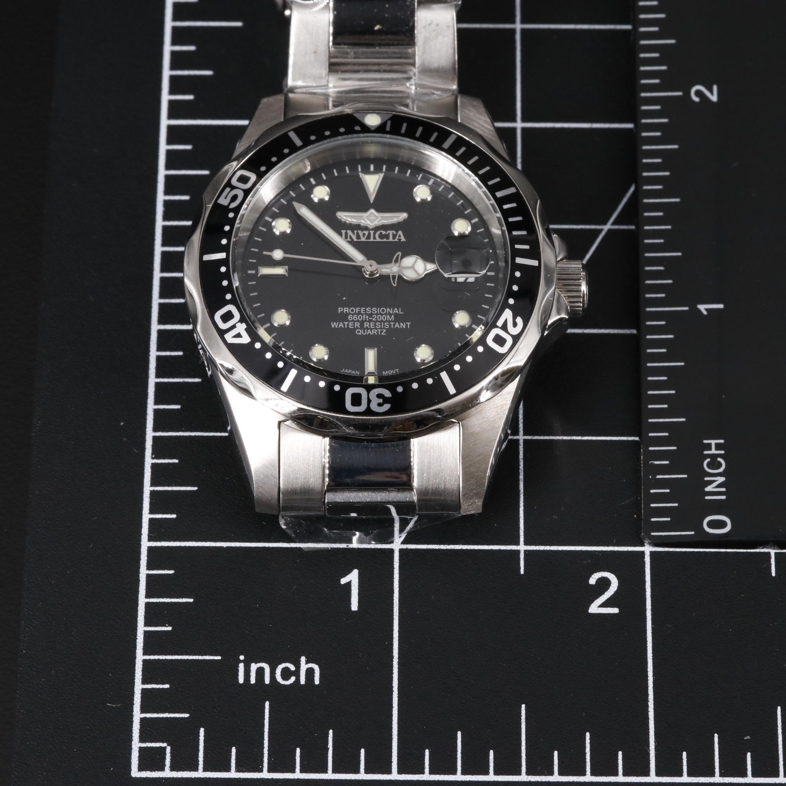 Invicta Professional Stainless Steel Quartz Watch