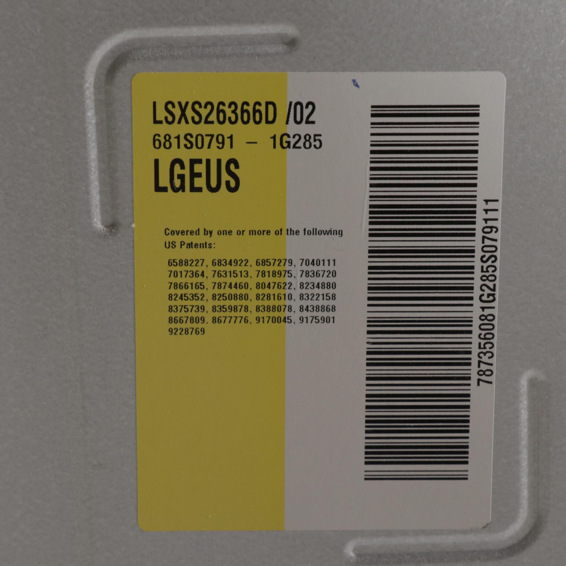 LG 26 Cu. Ft. Graphite French Door Side by Side Refrigerator