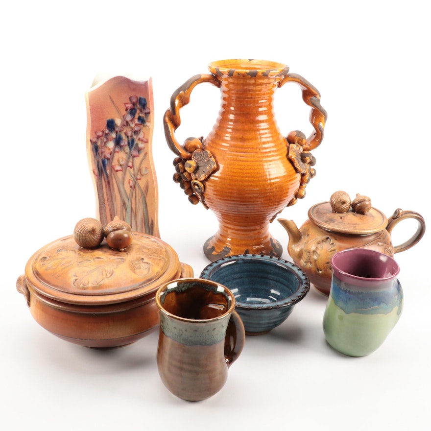 Studio Pottery Vases and Serveware