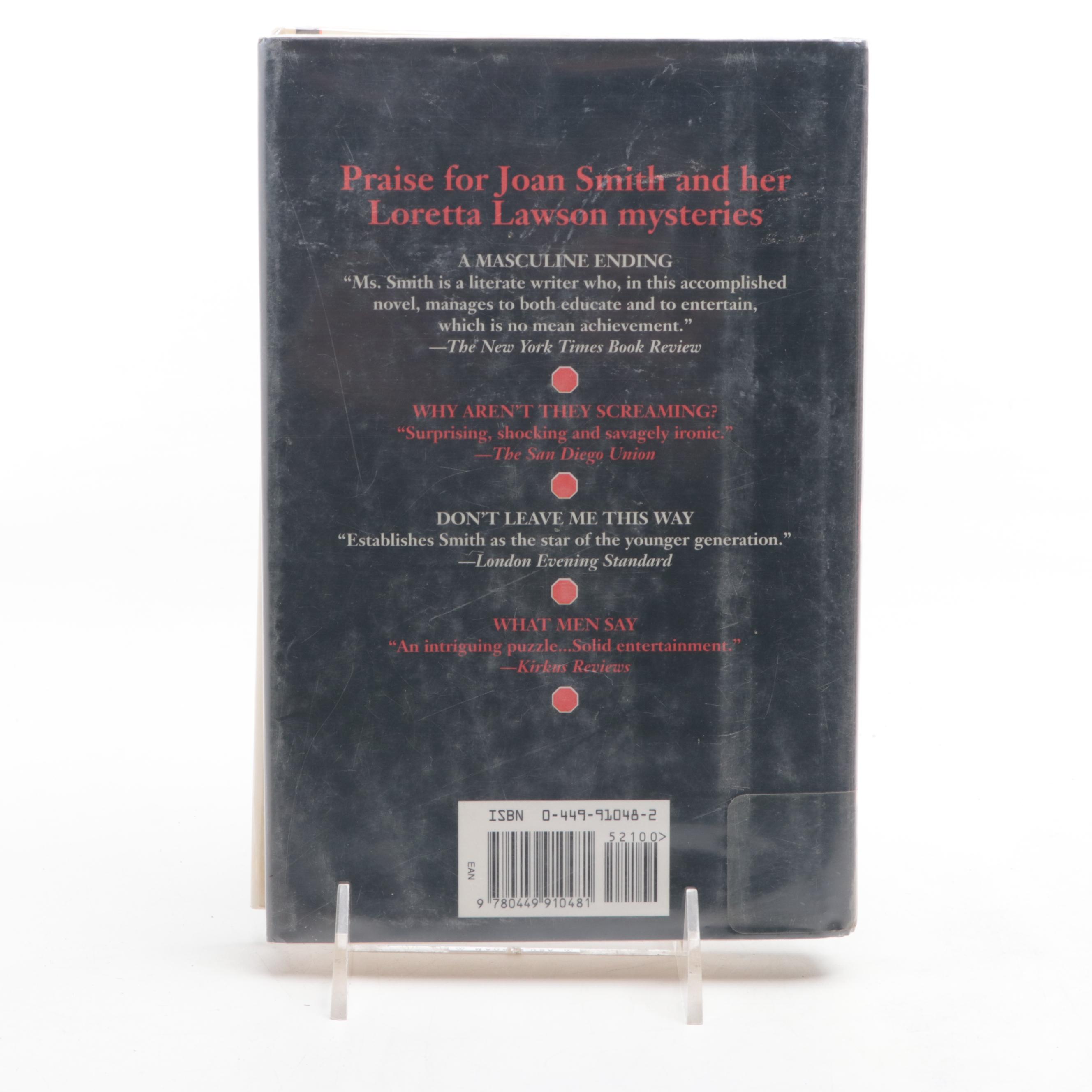 First American Edition "Full Stop" by Joan Smith and More Books