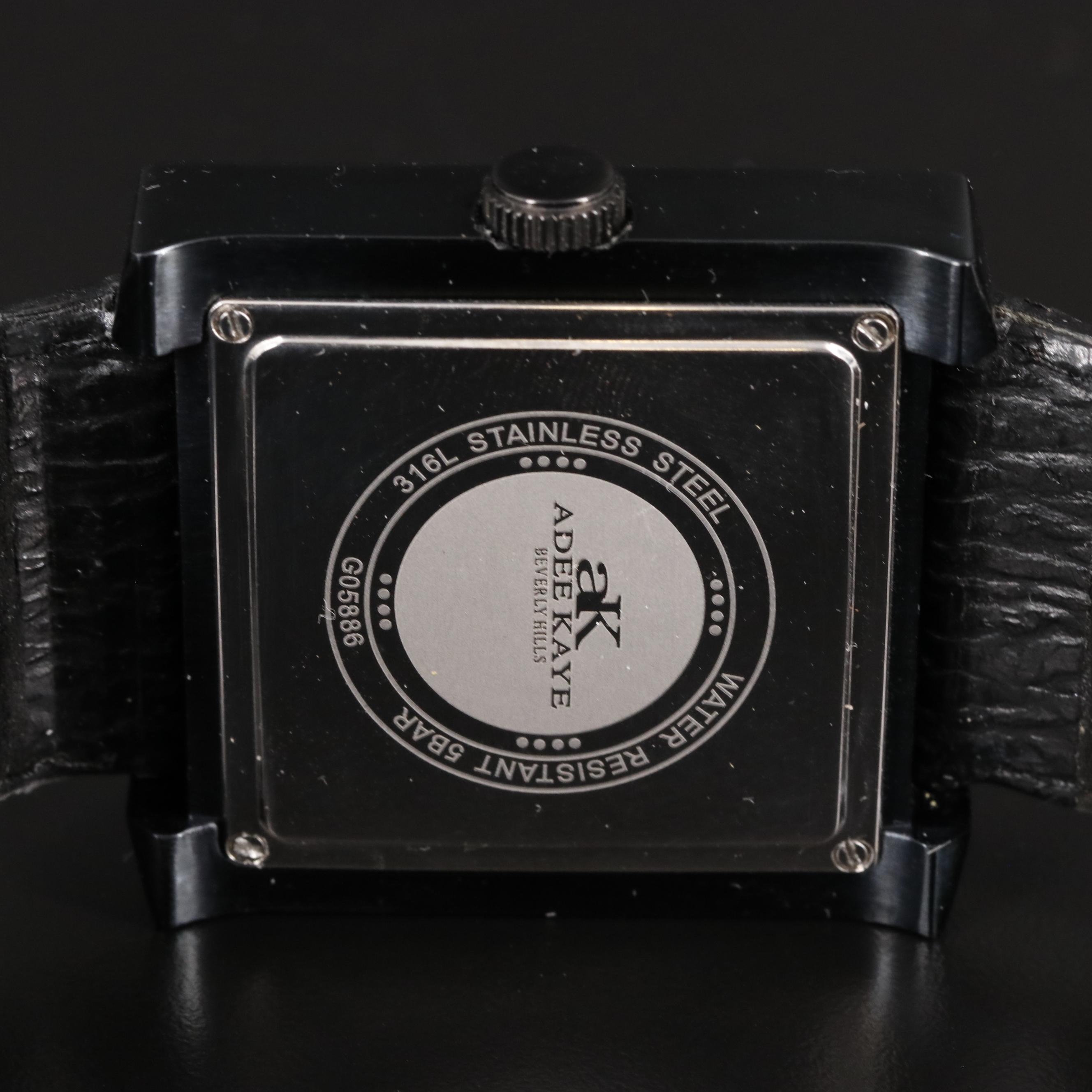 Adee Kaye Beverly Hills Stainless Steel Watch