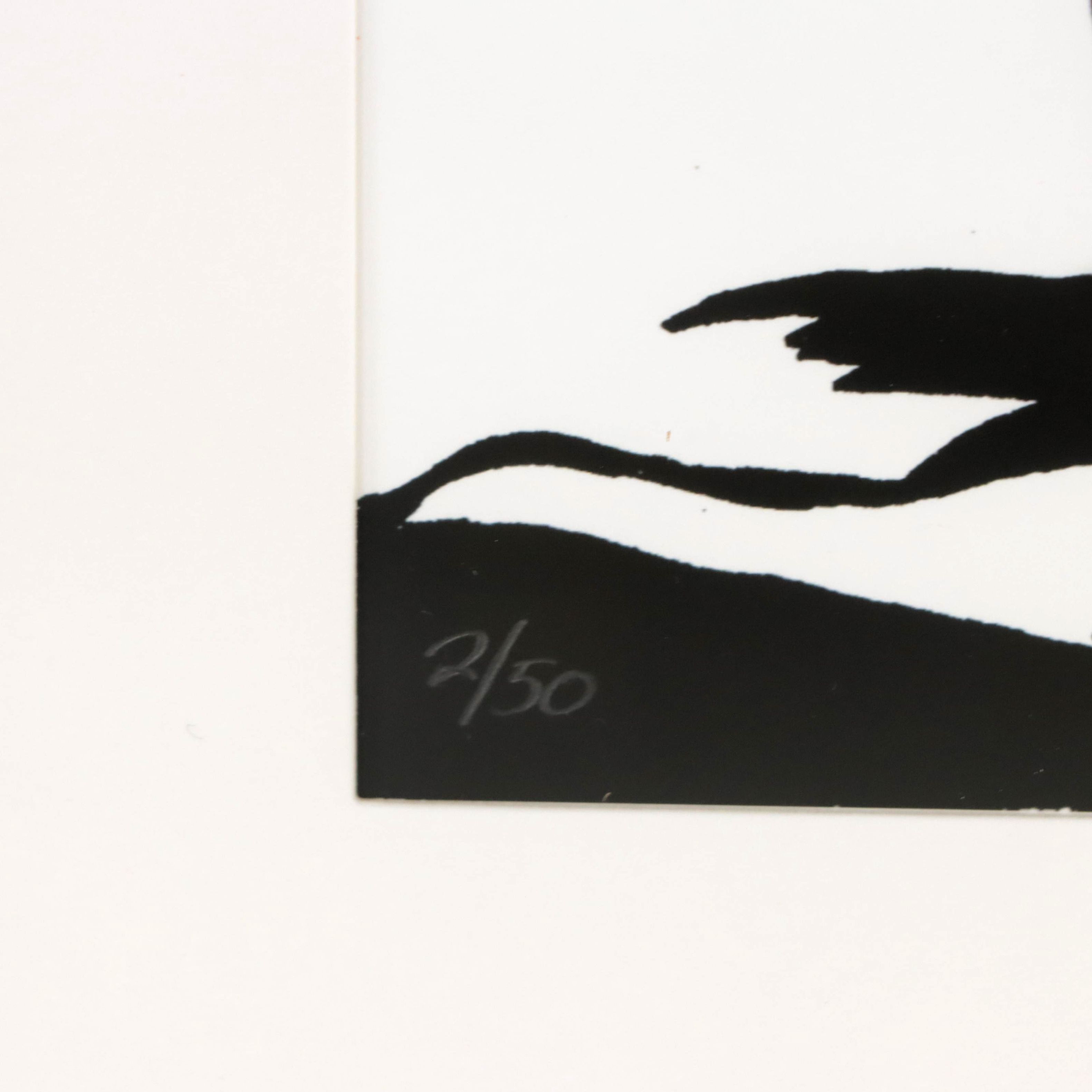 Chris Huber Giclée of Figure "Domino," 2023