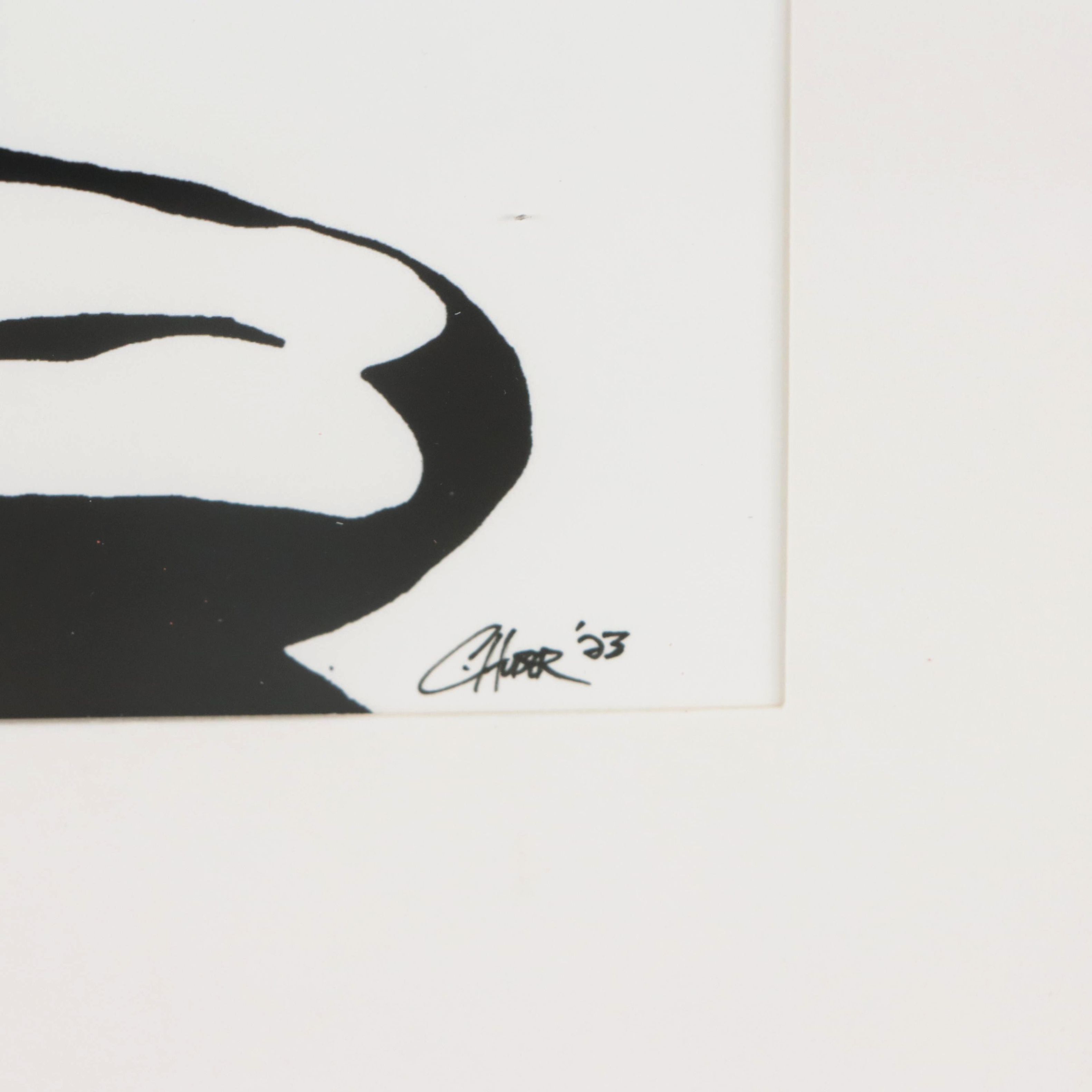 Chris Huber Giclée of Figure "Domino," 2023