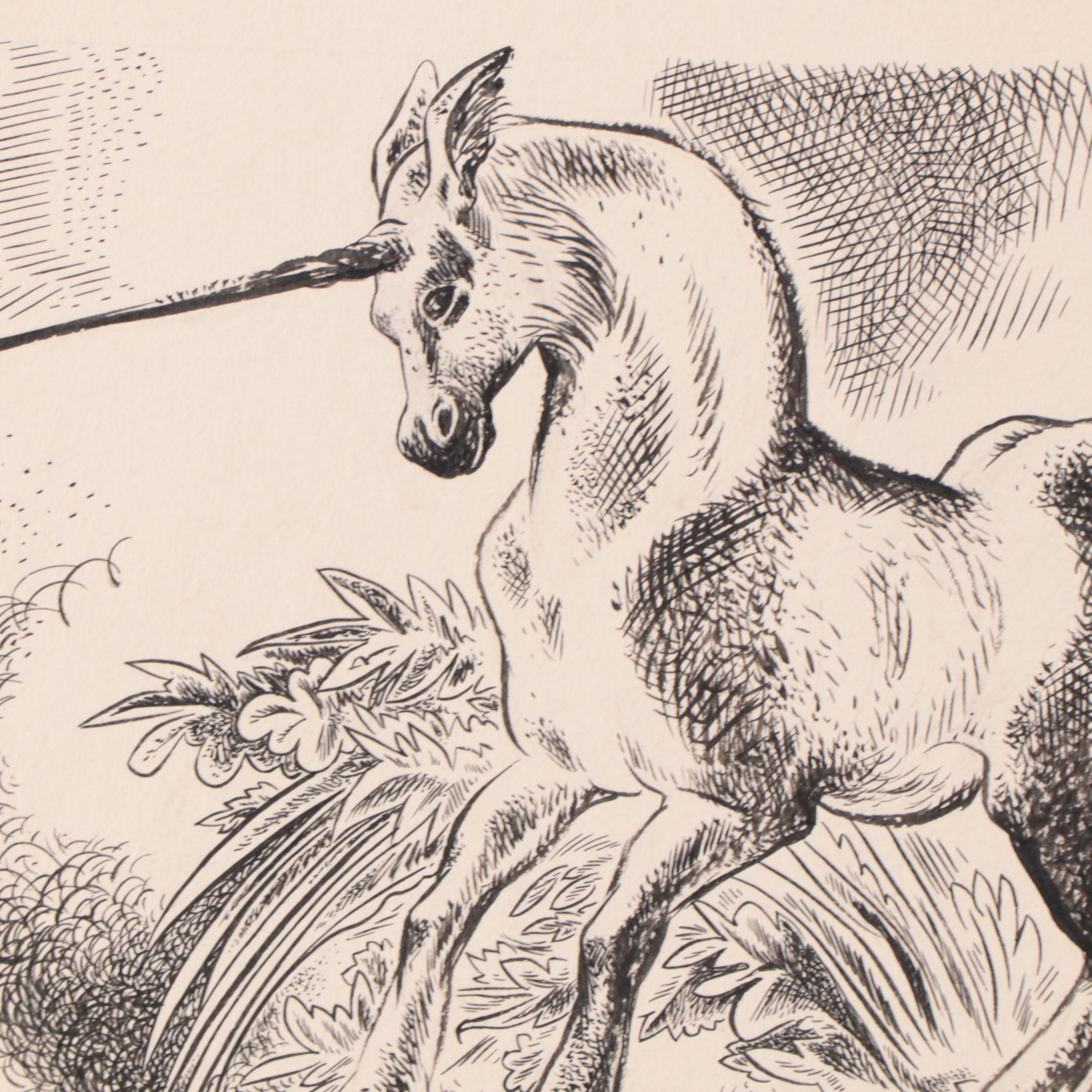 Lynd Ward Ink Illustrations For "Gargantua and Pantagruel," 1942