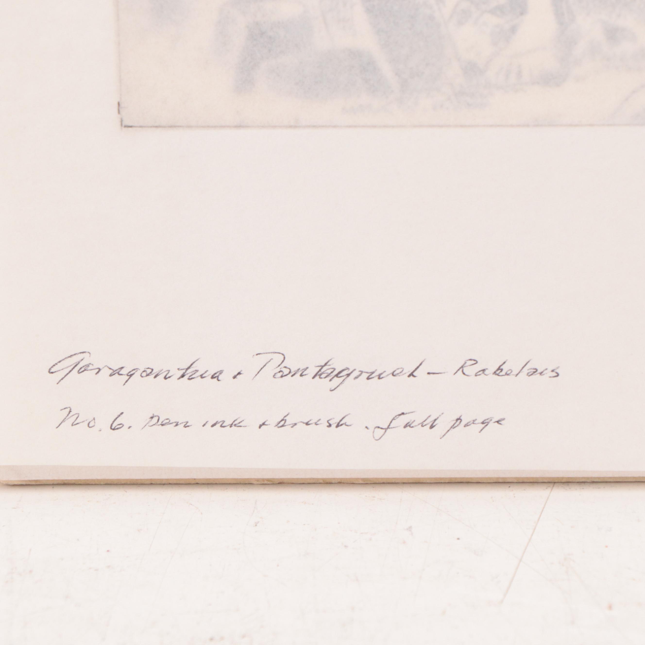 Lynd Ward Ink Illustrations For "Gargantua and Pantagruel," 1942