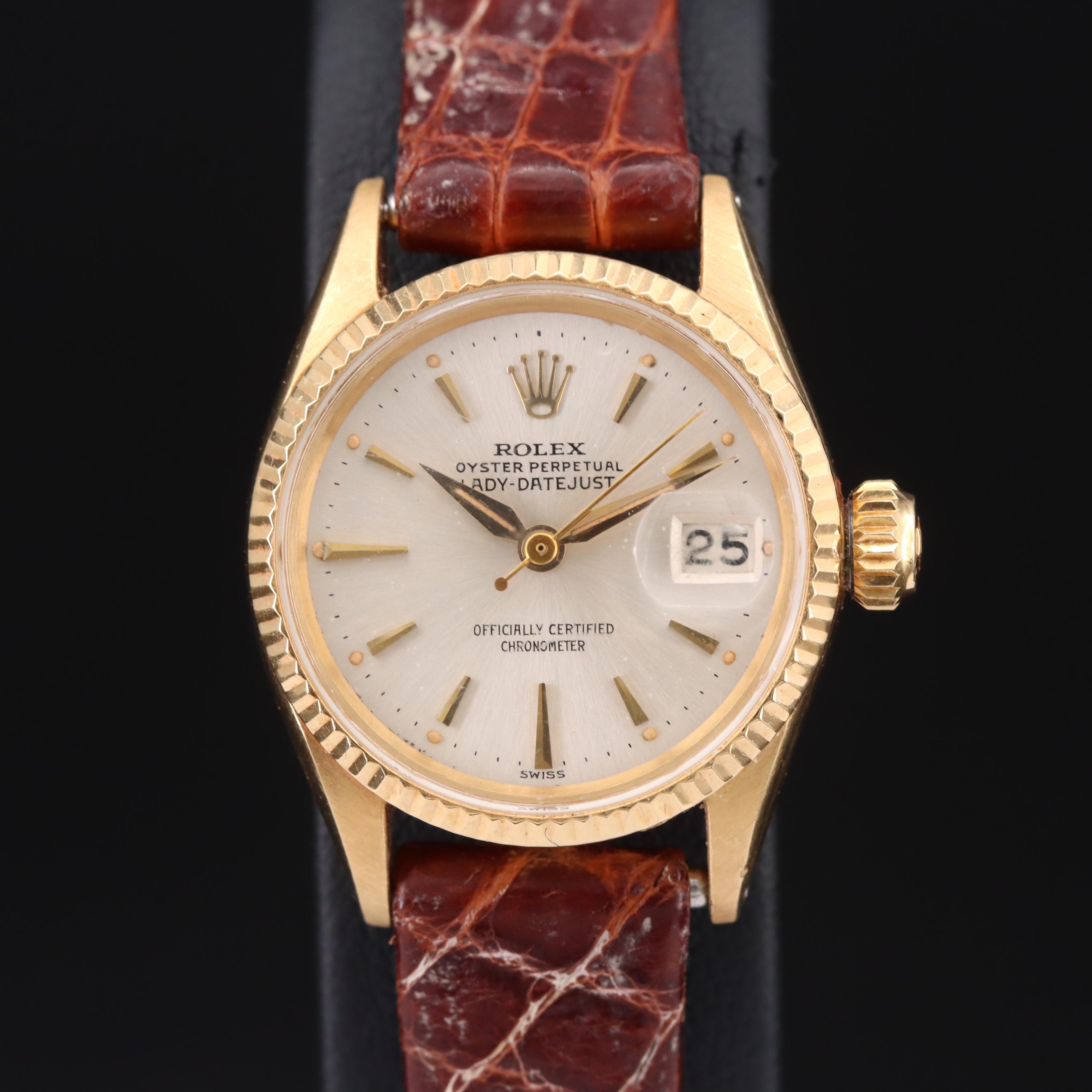 1957 Rolex Oyster Perpetual Lady-Datejust 18K Watch