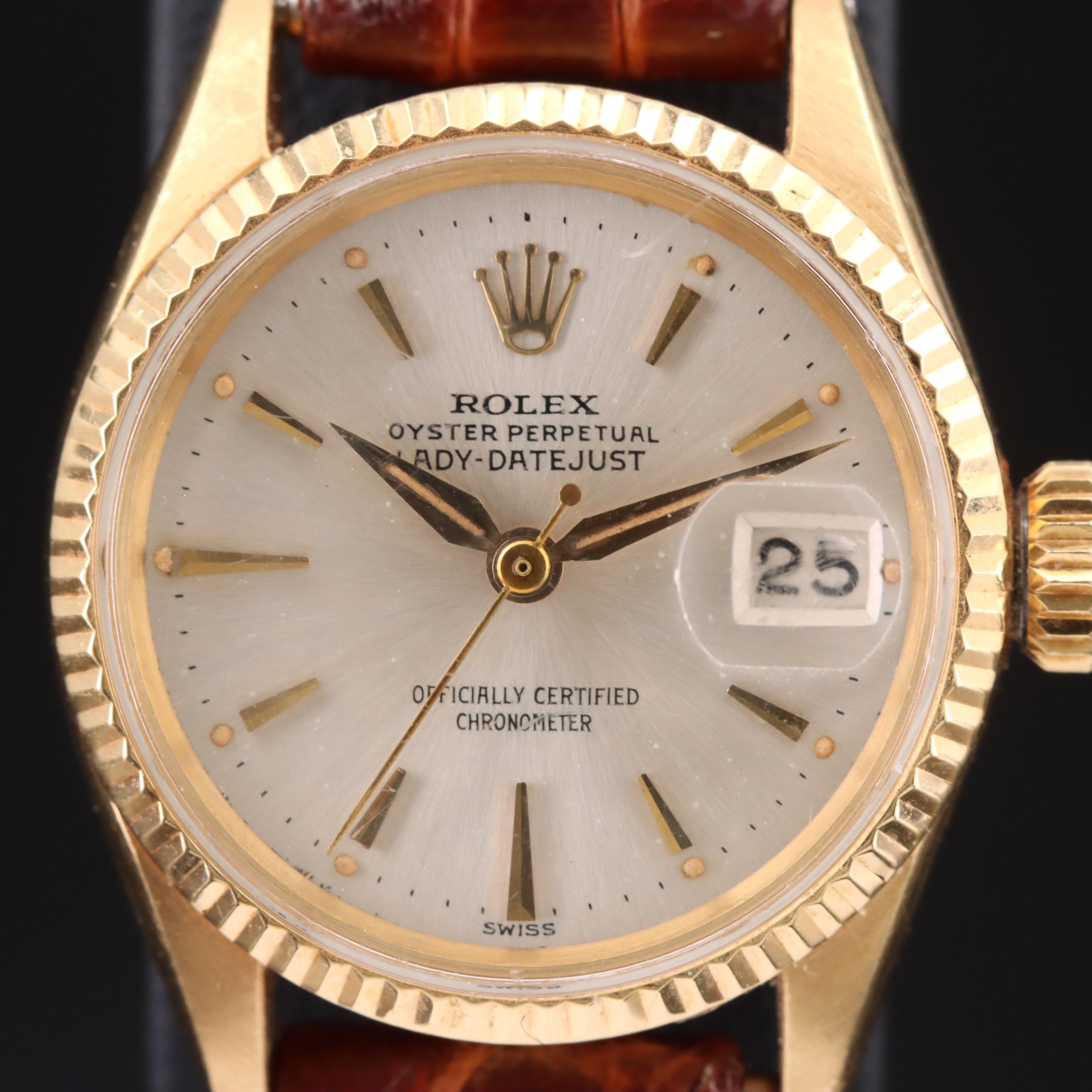 1957 Rolex Oyster Perpetual Lady-Datejust 18K Watch