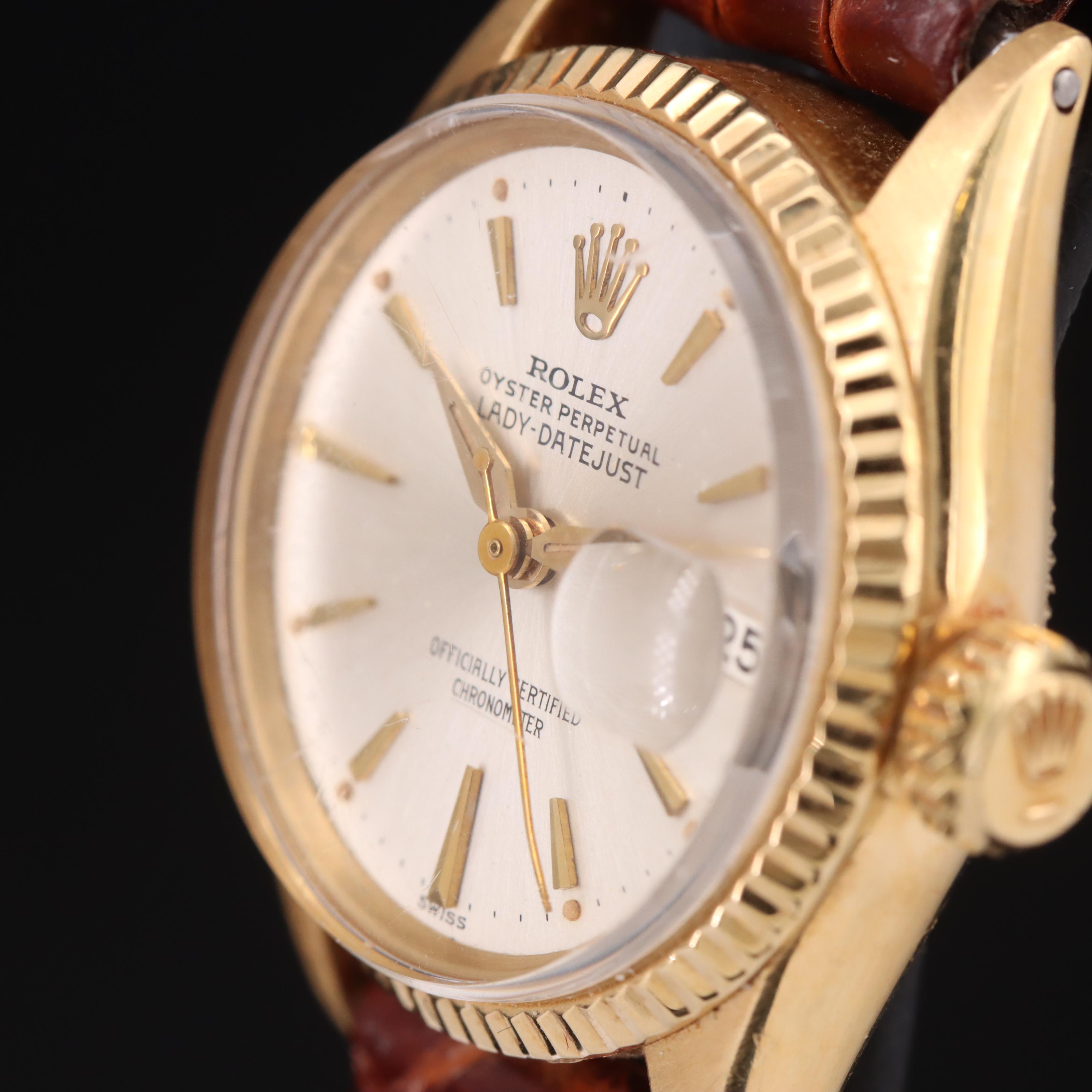 1957 Rolex Oyster Perpetual Lady-Datejust 18K Watch