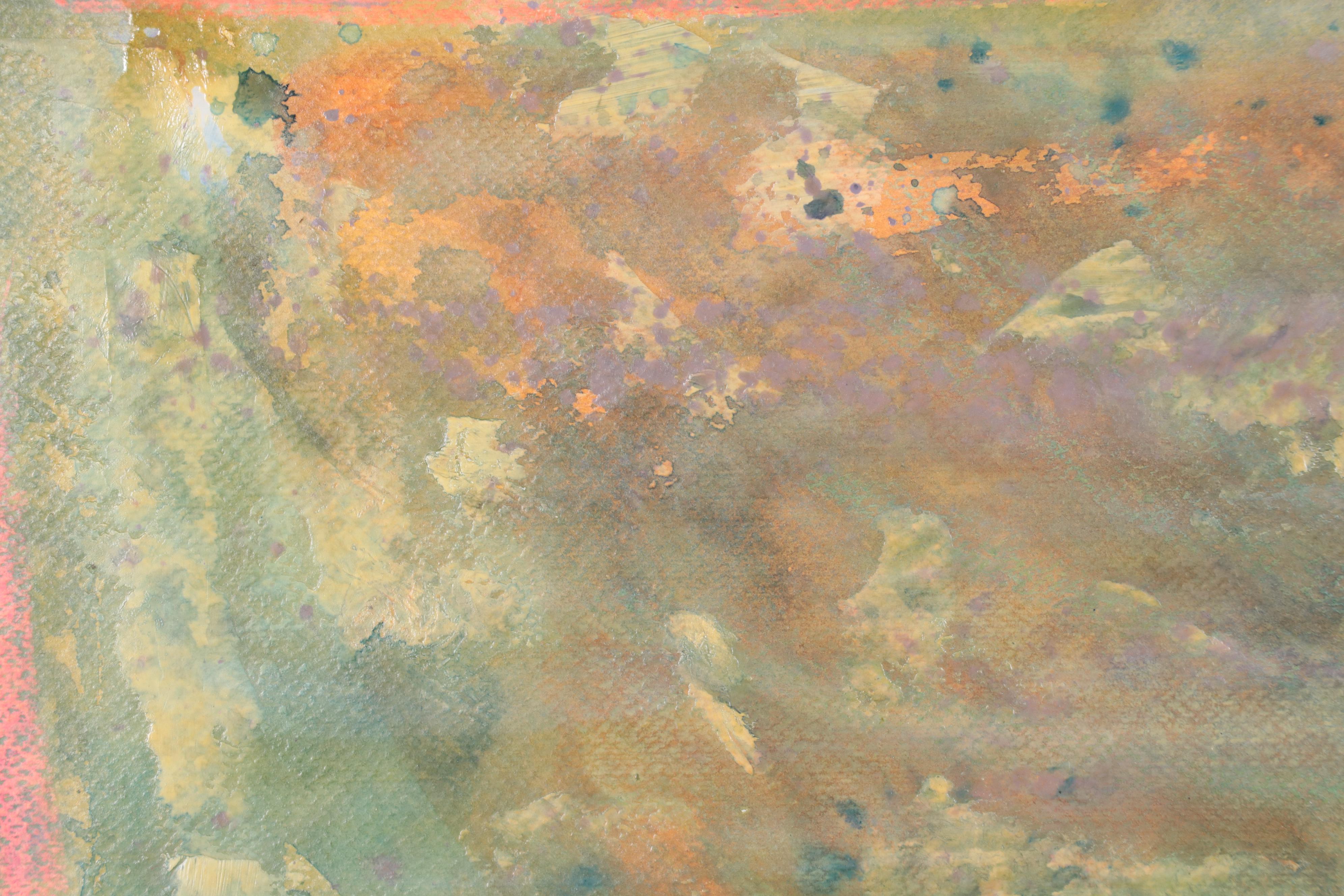 Harry Hilson Landscape Acrylic Painting "Sunset On The Caribbean Sea," 1984