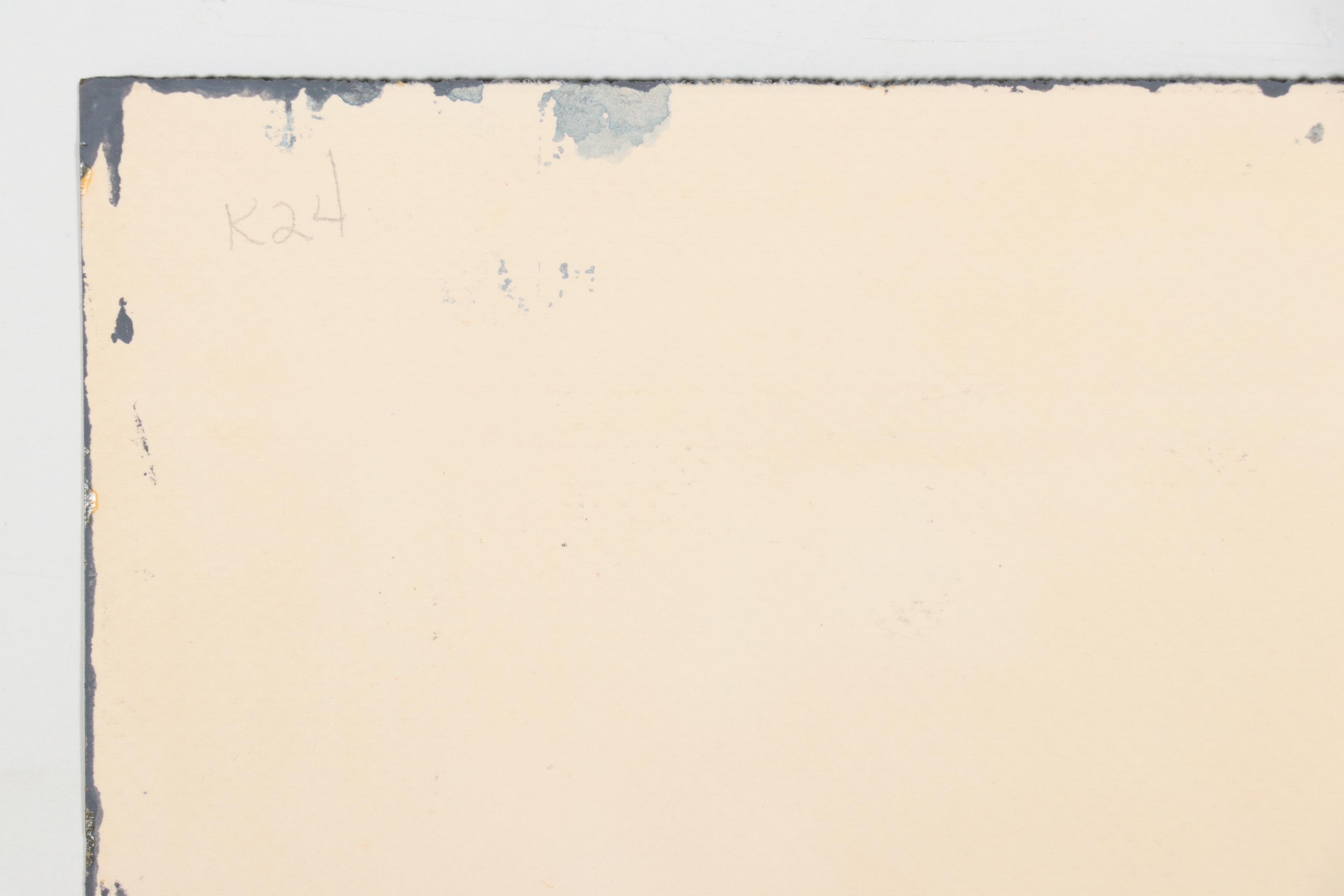 Harry Hilson Landscape Acrylic Painting "Sunset On The Caribbean Sea," 1984