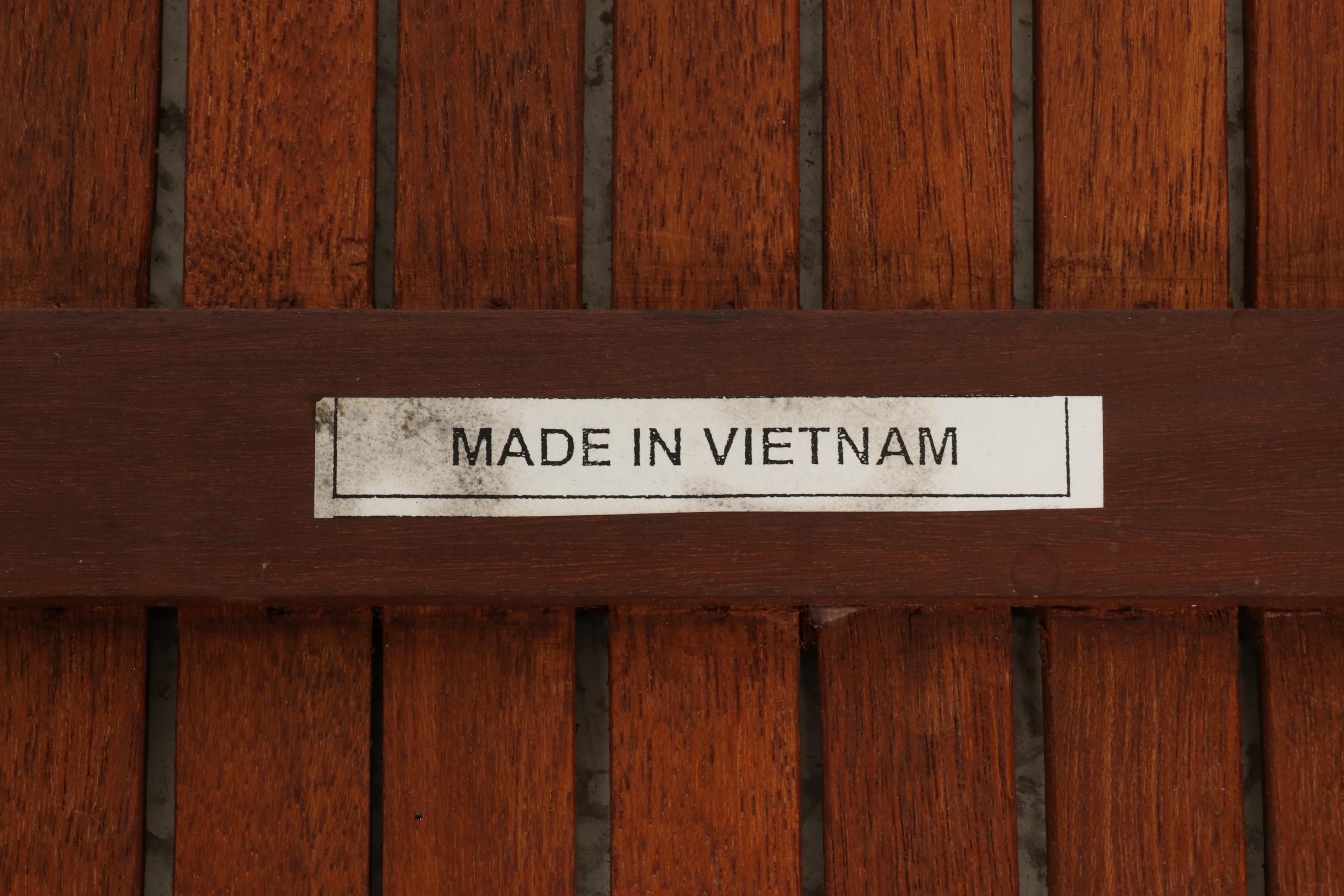 Teak Folding Cafe Table and Director's Chair
