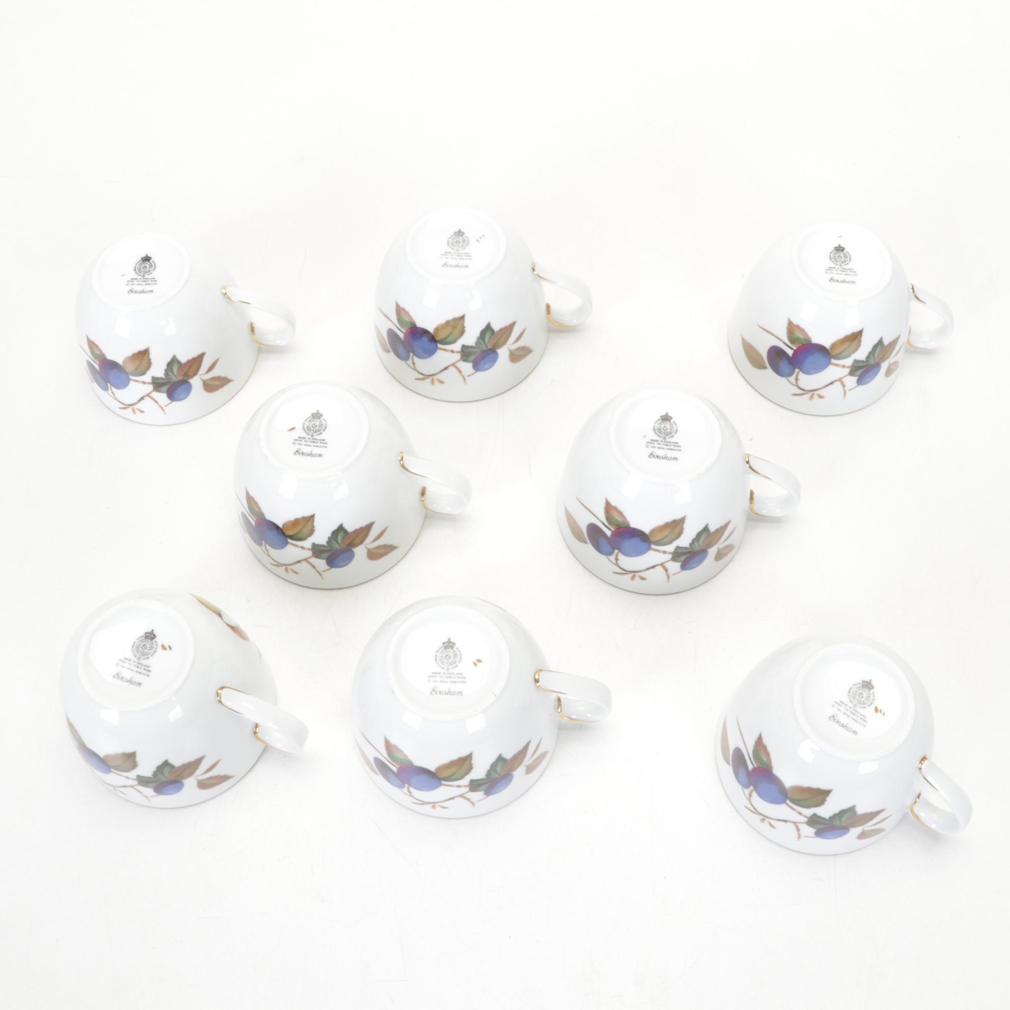 Royal Worcester "Evesham" Porcelain Dinnerware Service for Eight