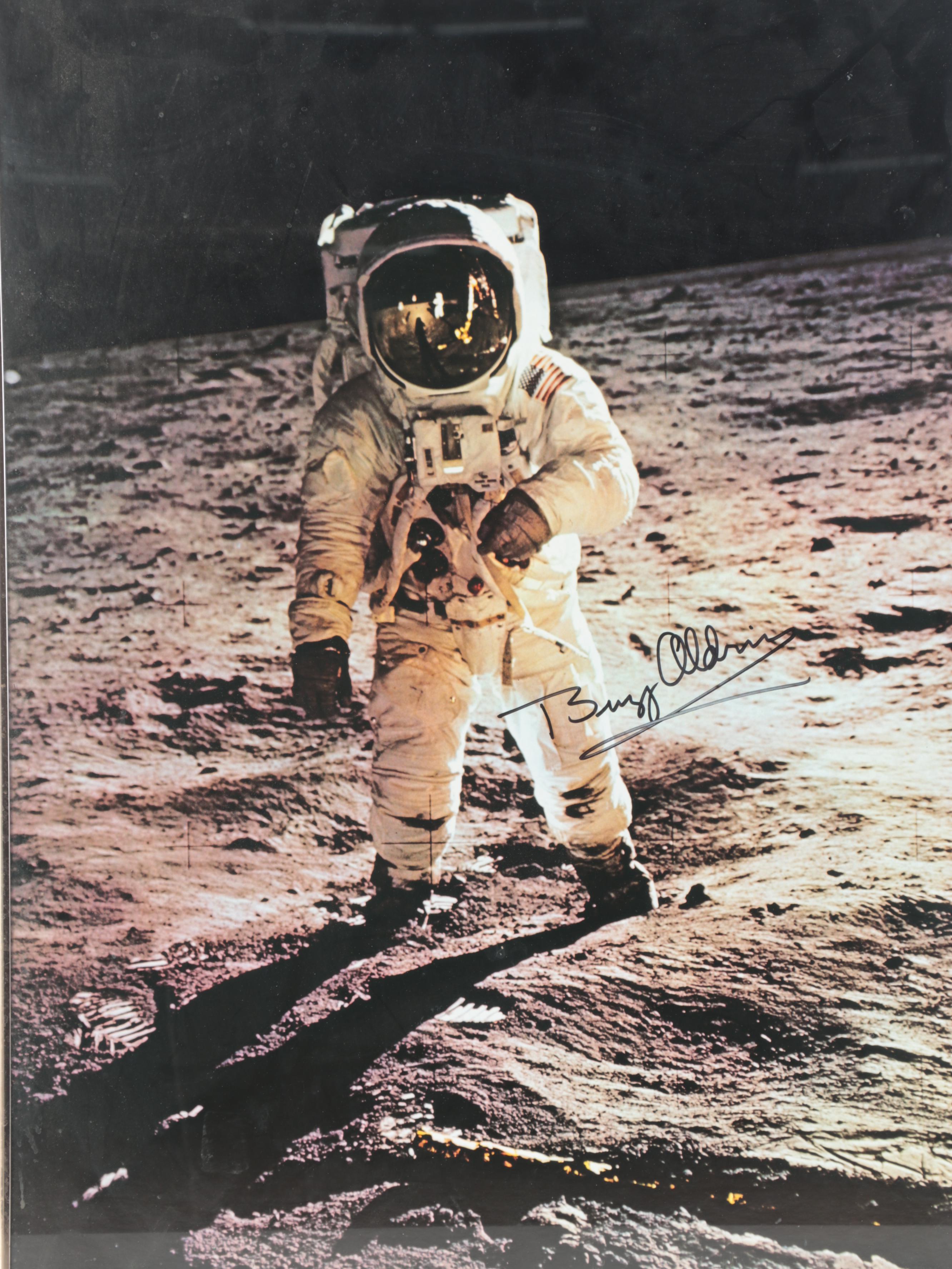 Buzz Aldrin Signed Moon Walk Giclée