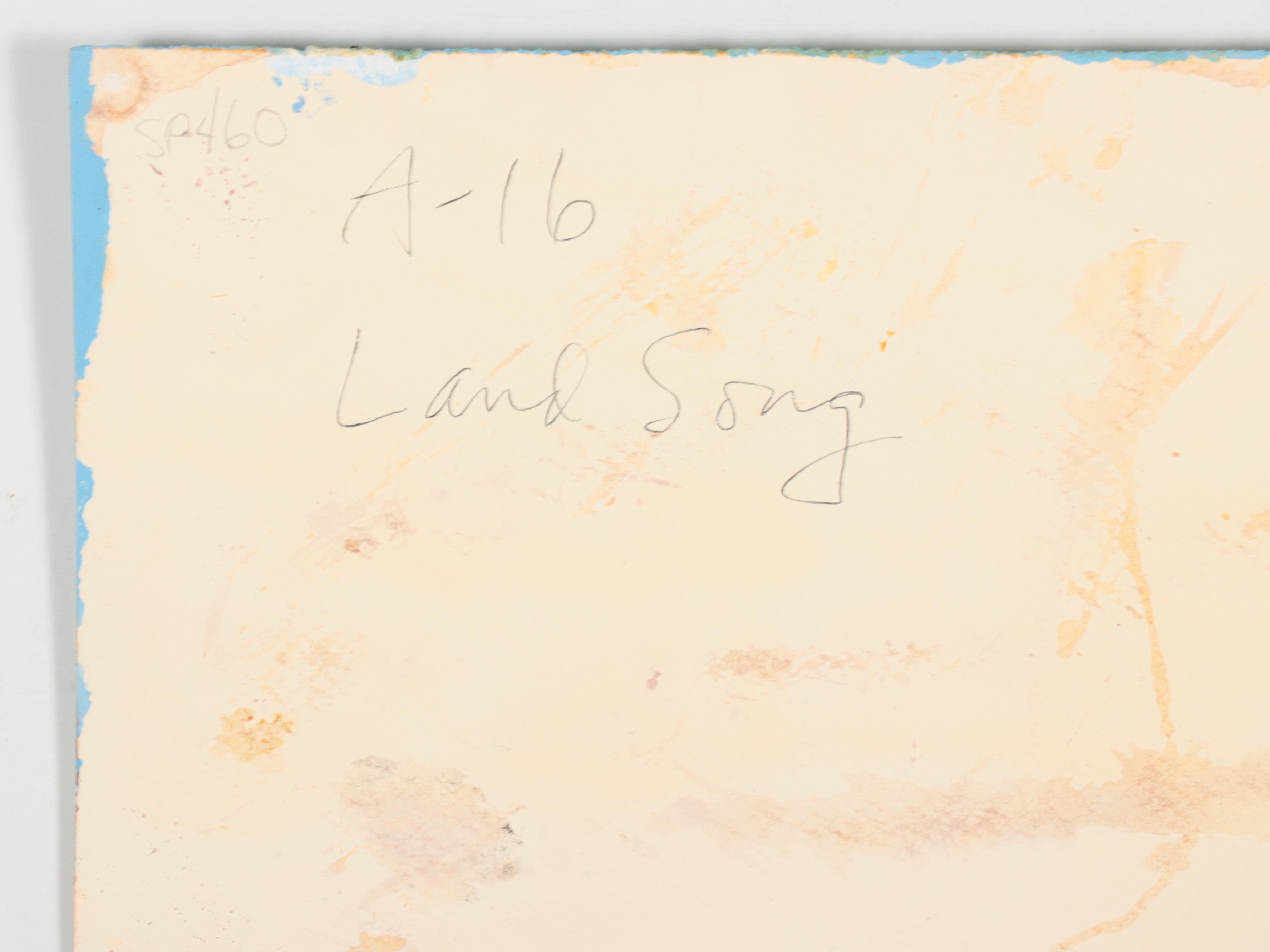 Harry Hilson Abstract Acrylic Painting "Land Song," Late 20th Century